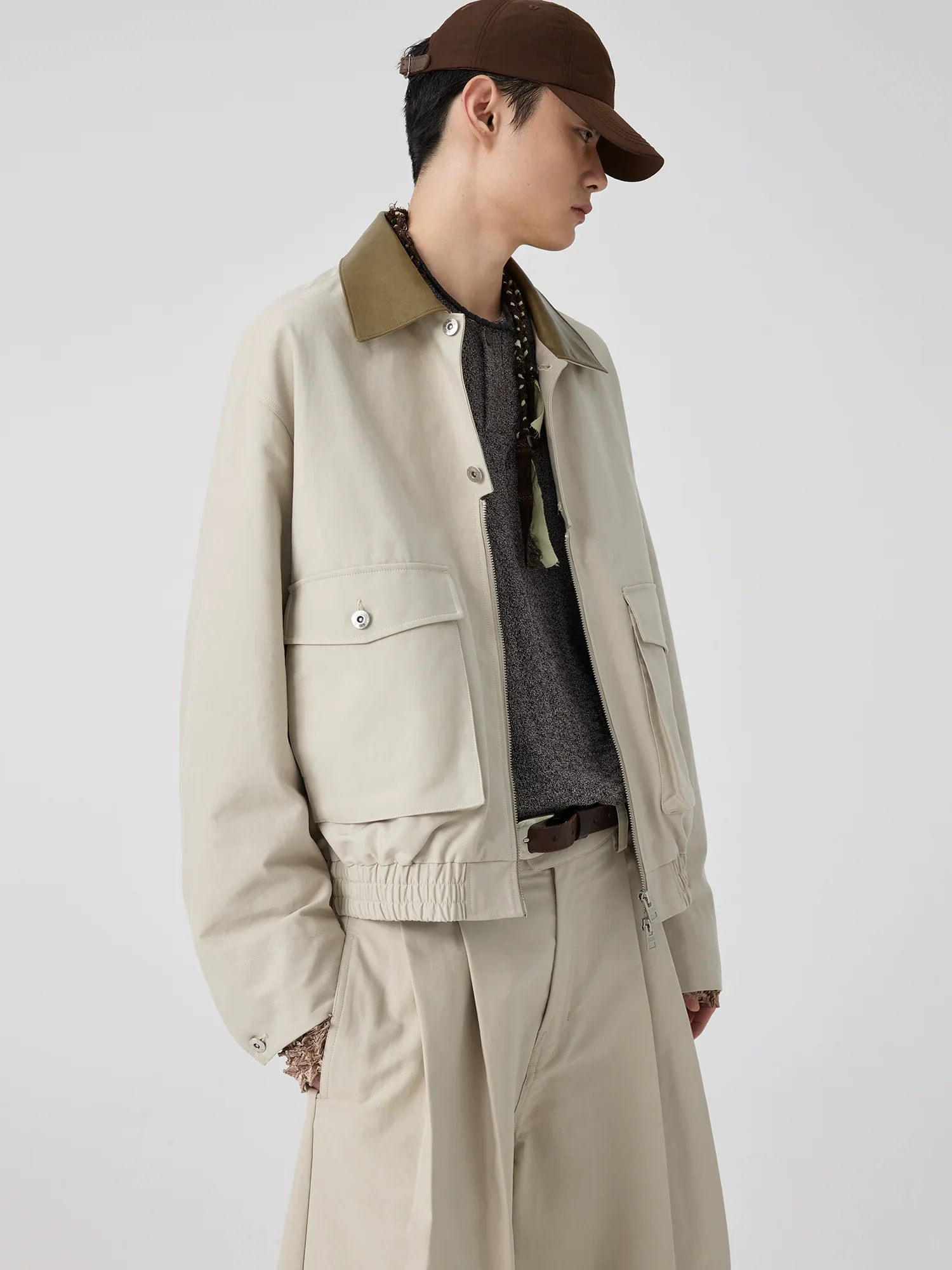 Leather-Strap Nylon Cap - Image 4