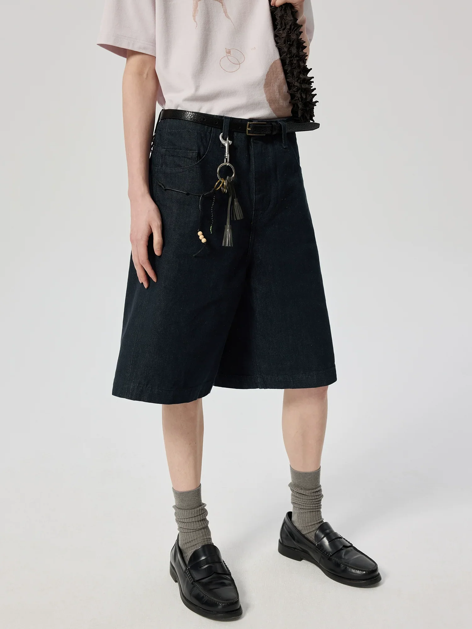 Leather Tassel Keychain - Image 2