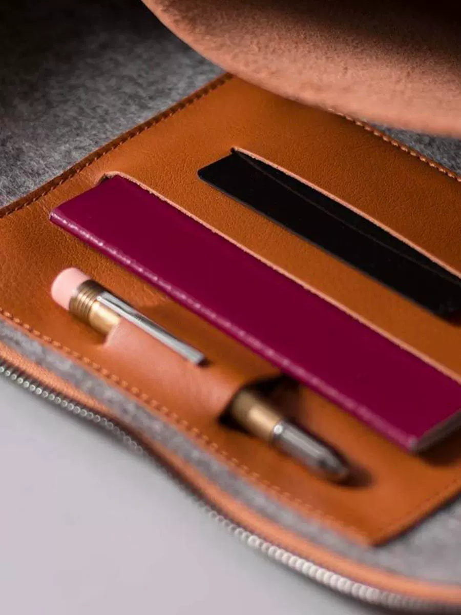 Leather Zip Tech Sleeve - Image 3