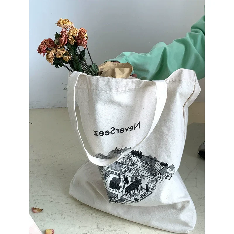 Lemon Town Canvas Tote