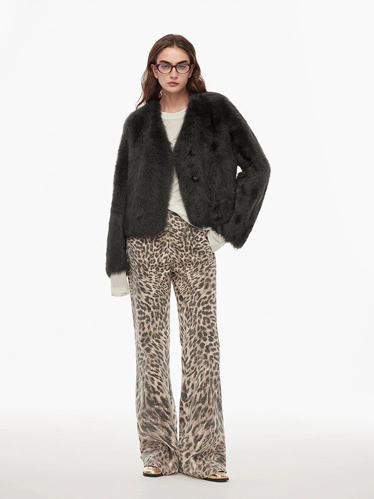 Leopard Denim Jeans - Image 5