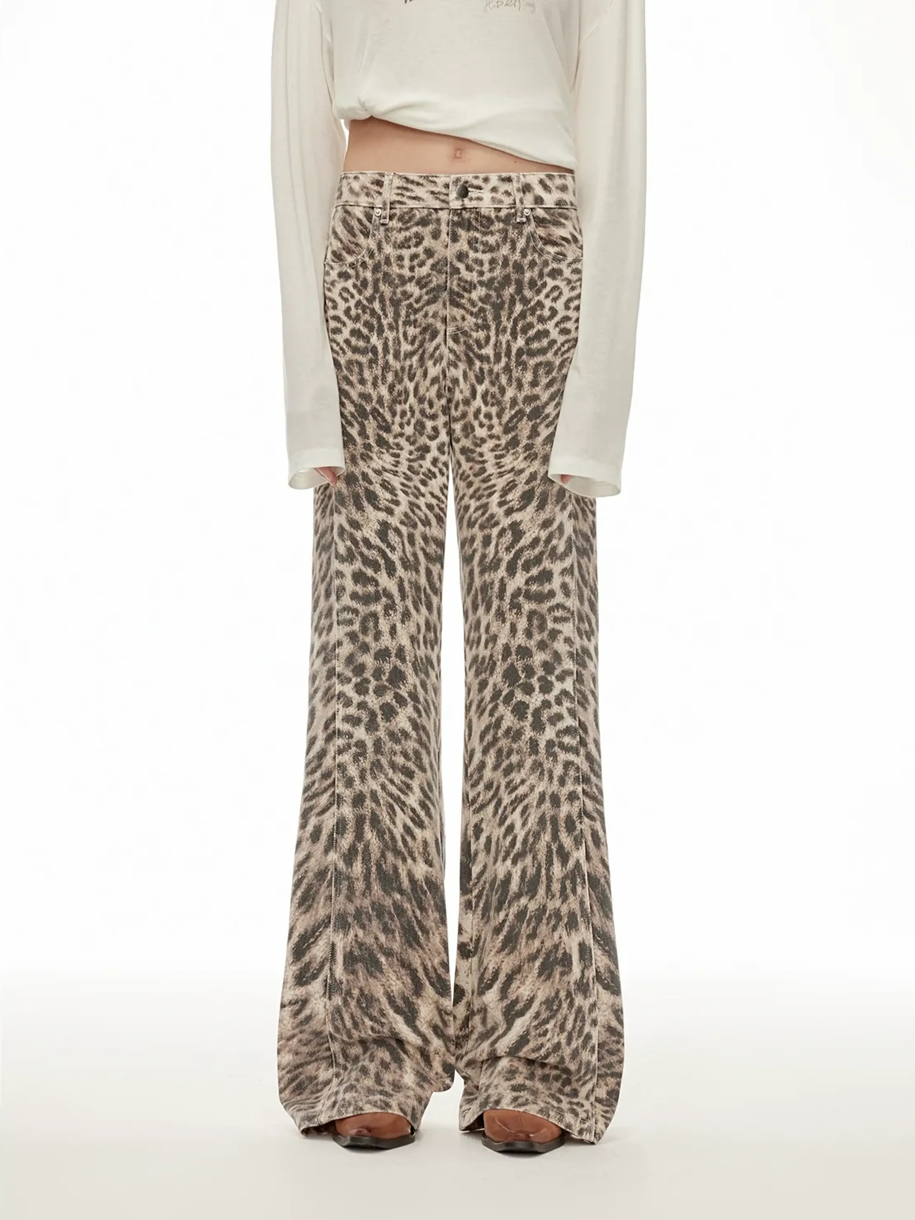 Leopard Denim Jeans - Image 7