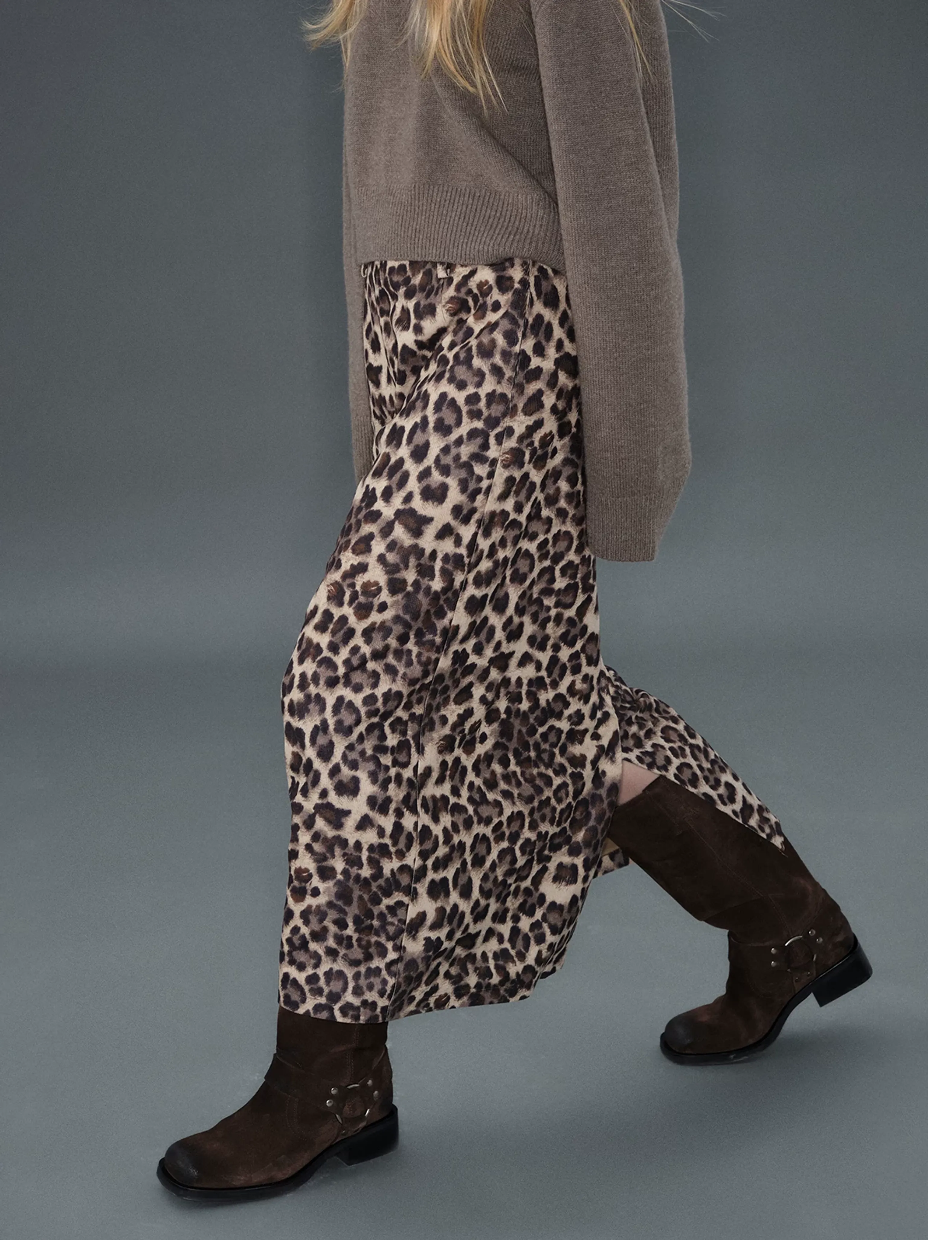 Leopard Print Maxi Skirt - Image 5