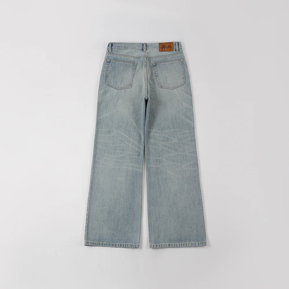 Light Blue Wide-Leg Jeans - Image 2