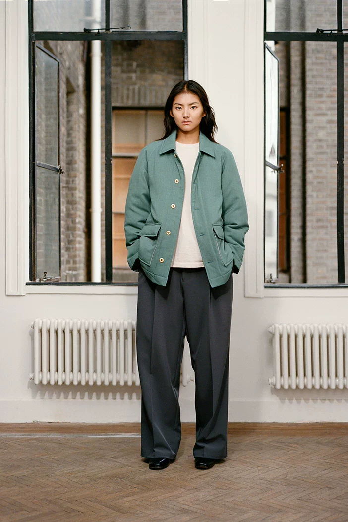 Light Green Padded Chore Jacket - Image 2