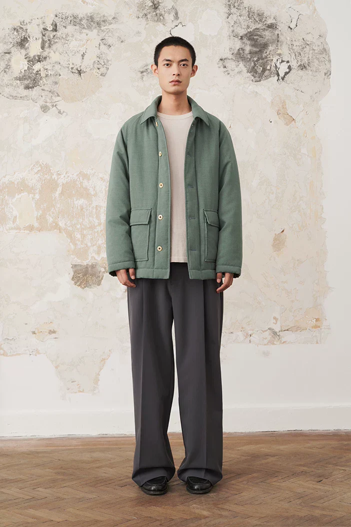 Light Green Padded Chore Jacket - Image 4