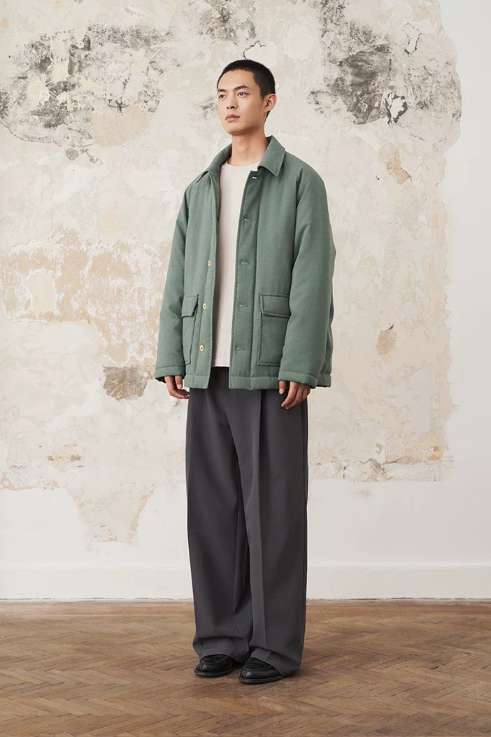 Light Green Padded Chore Jacket - Image 5
