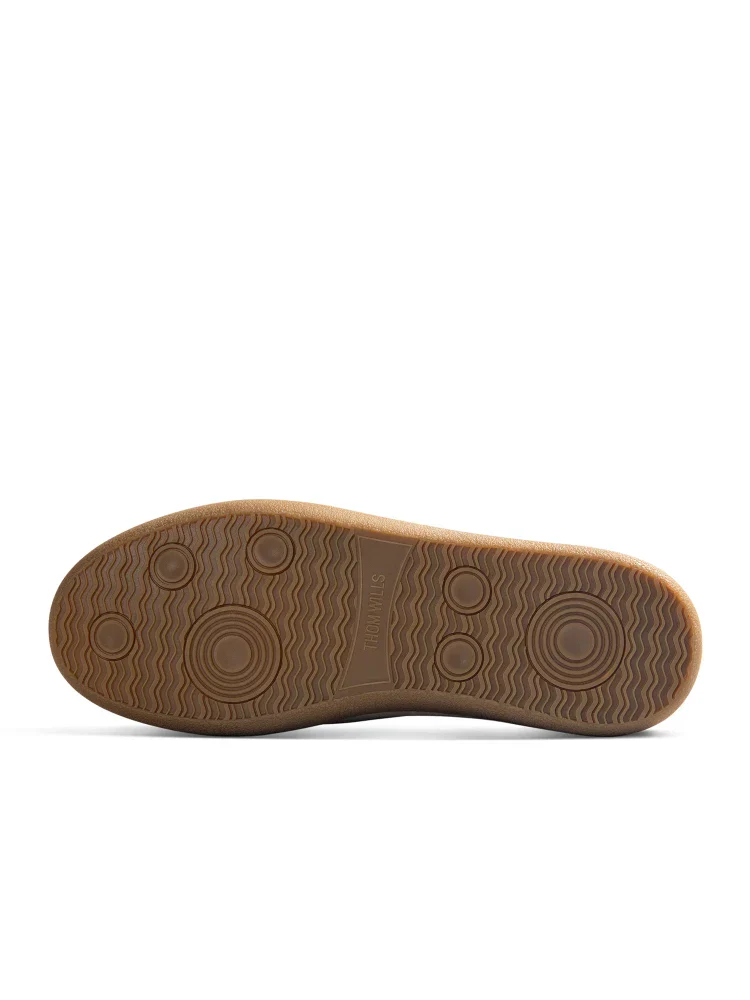 Light Grey Suede T-Toe Trainer - Image 3