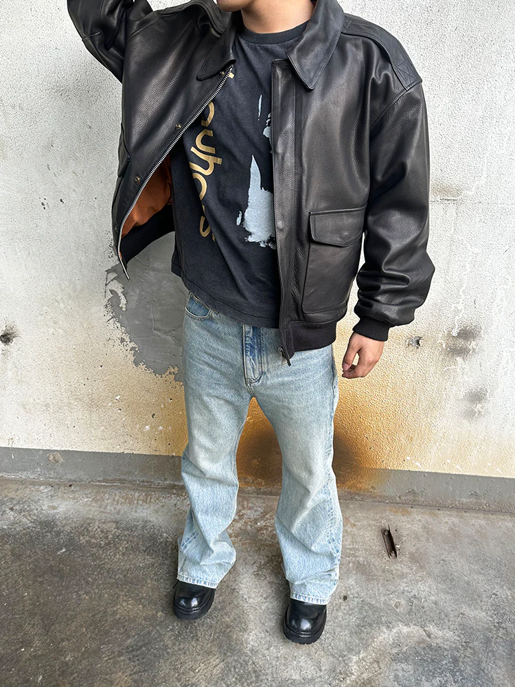 Light Wash Stacked Flare Jeans - Image 5