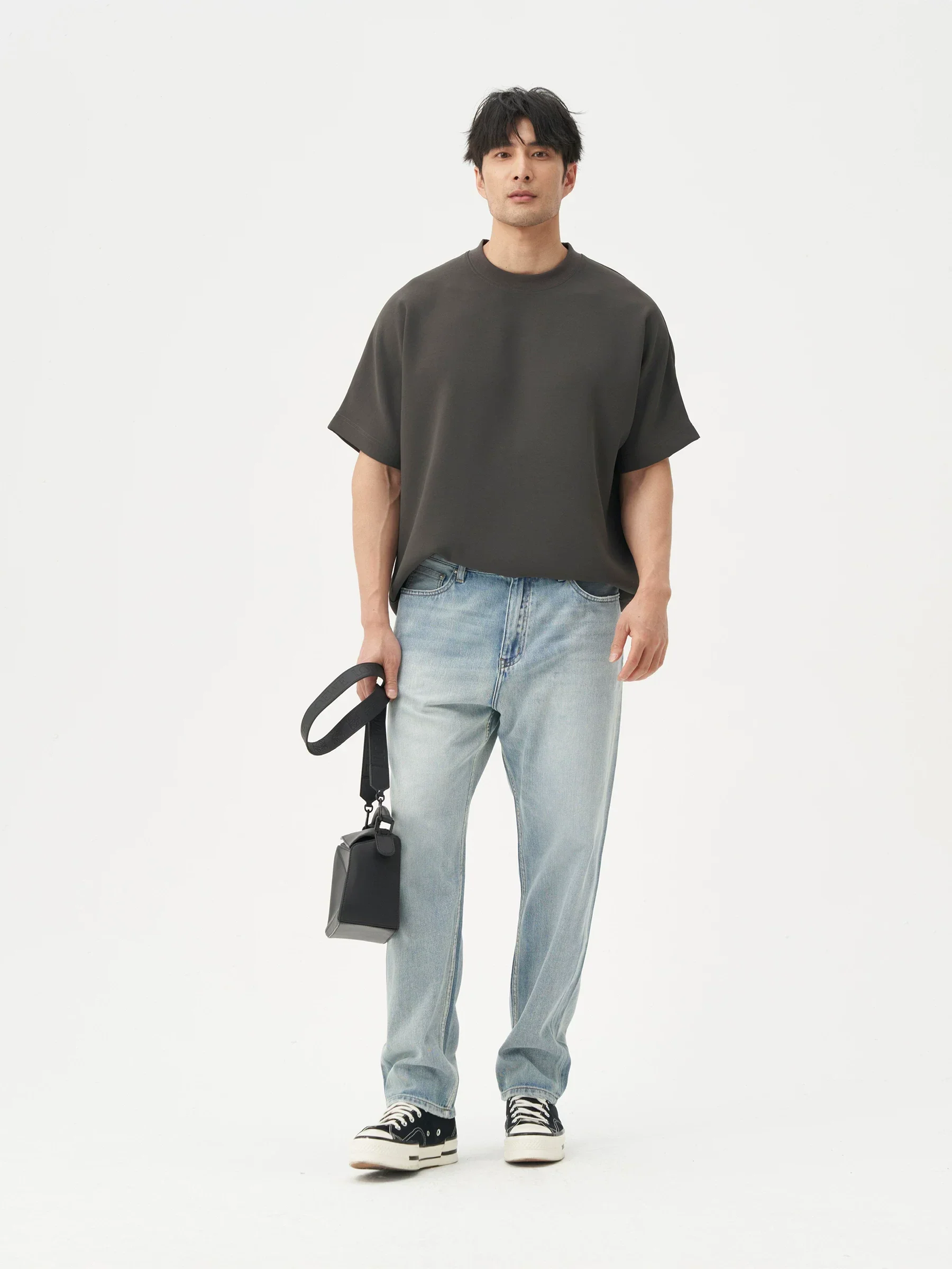 Light Wash Straight Jeans - Image 2