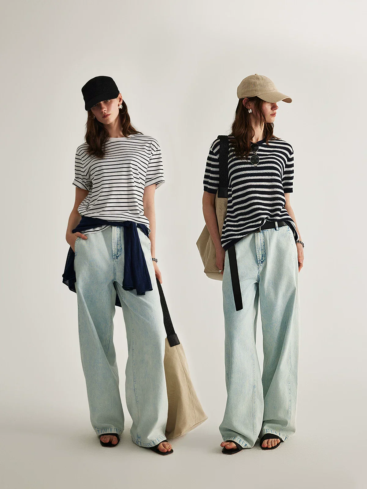 Light Wash Wide Jeans - Image 2