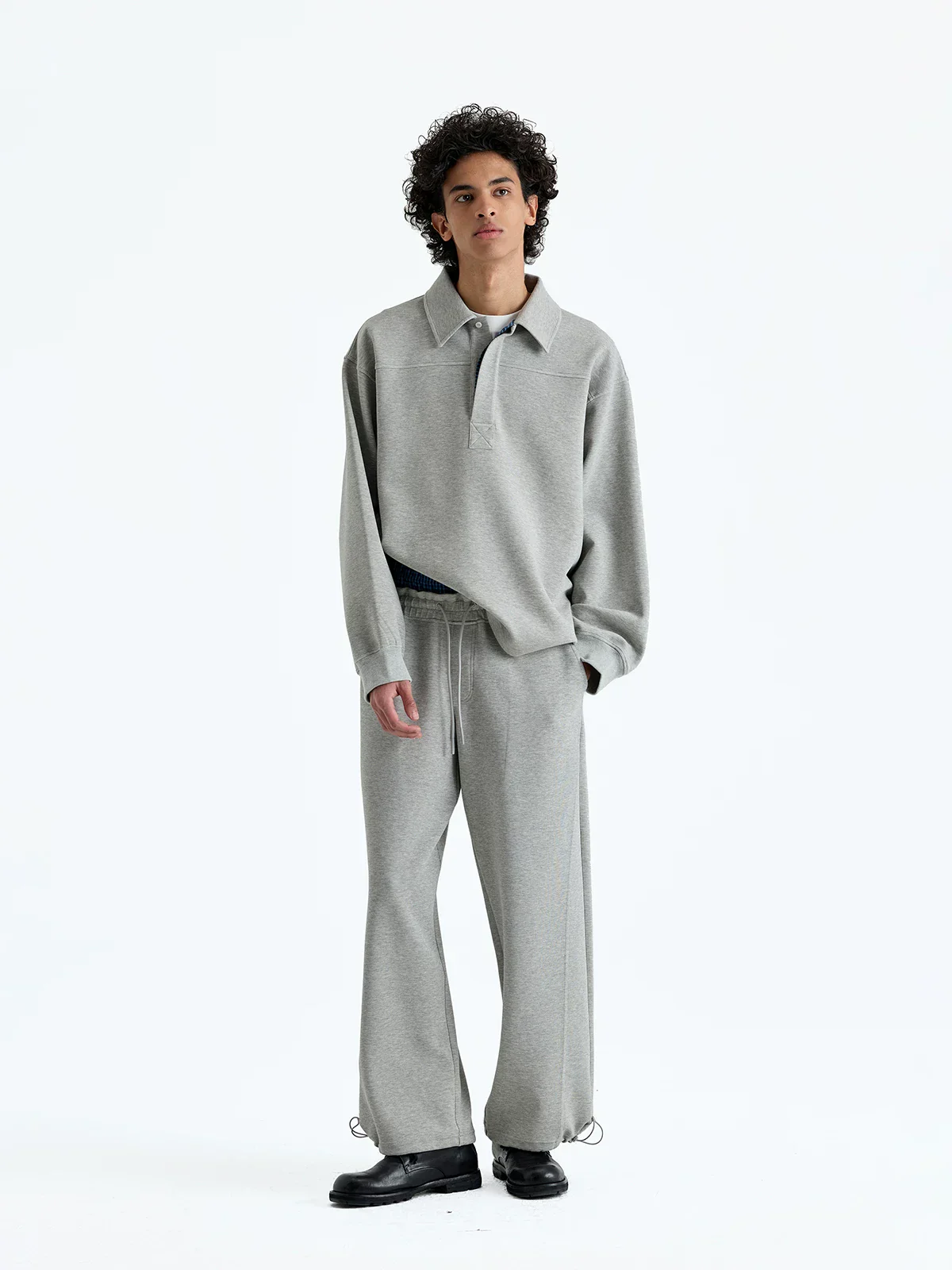 Lightweight Air Layer Polo Sweatshirt - Image 2