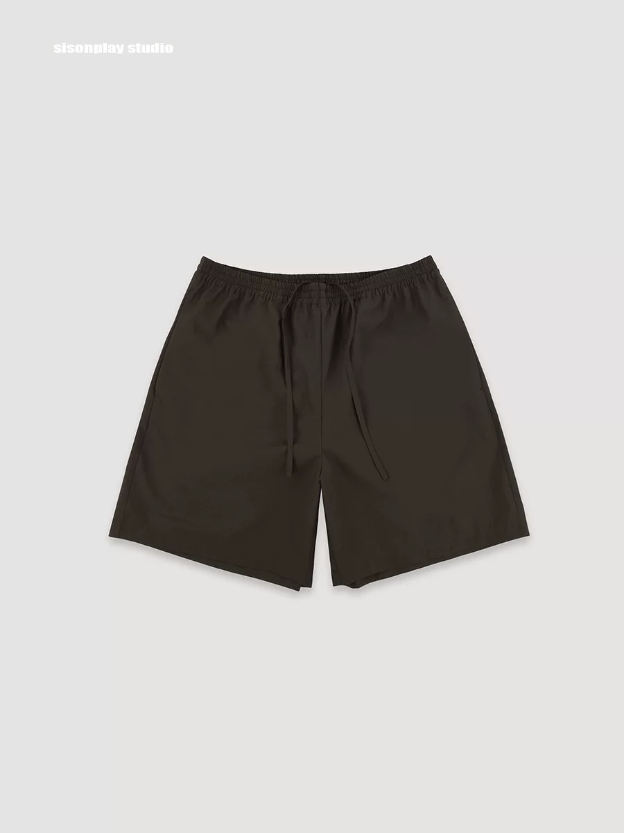 Lightweight Cotton-Blend Drawstring Shorts - Image 2