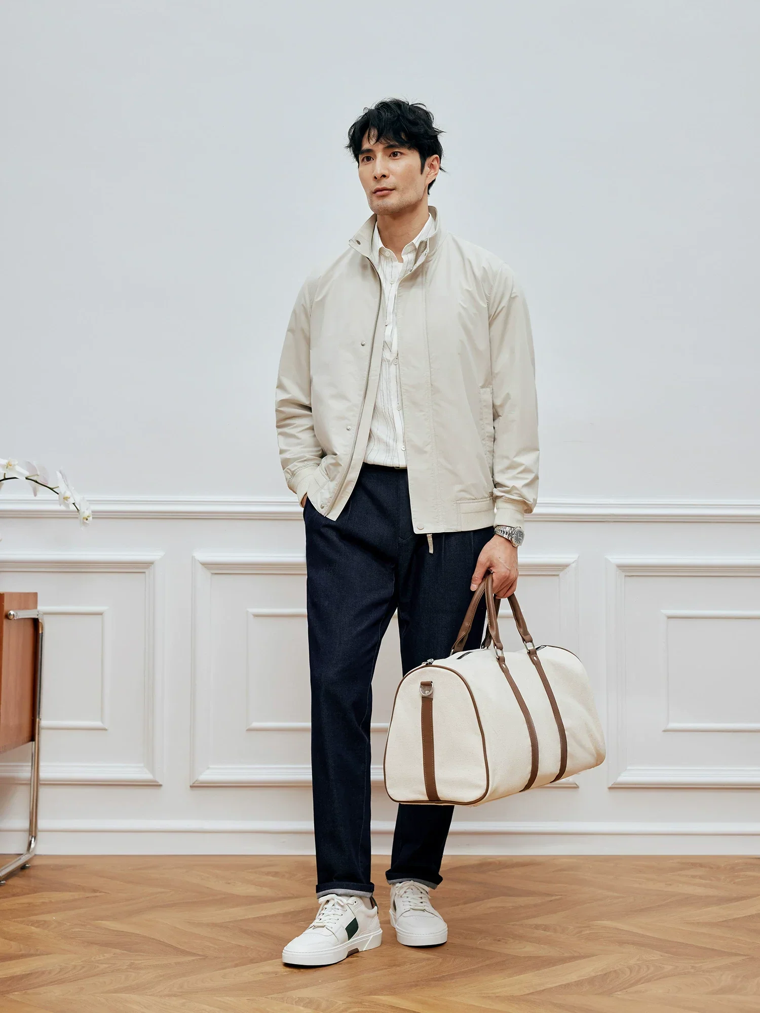 Lightweight Stand-Collar Zip Jacket - Image 2