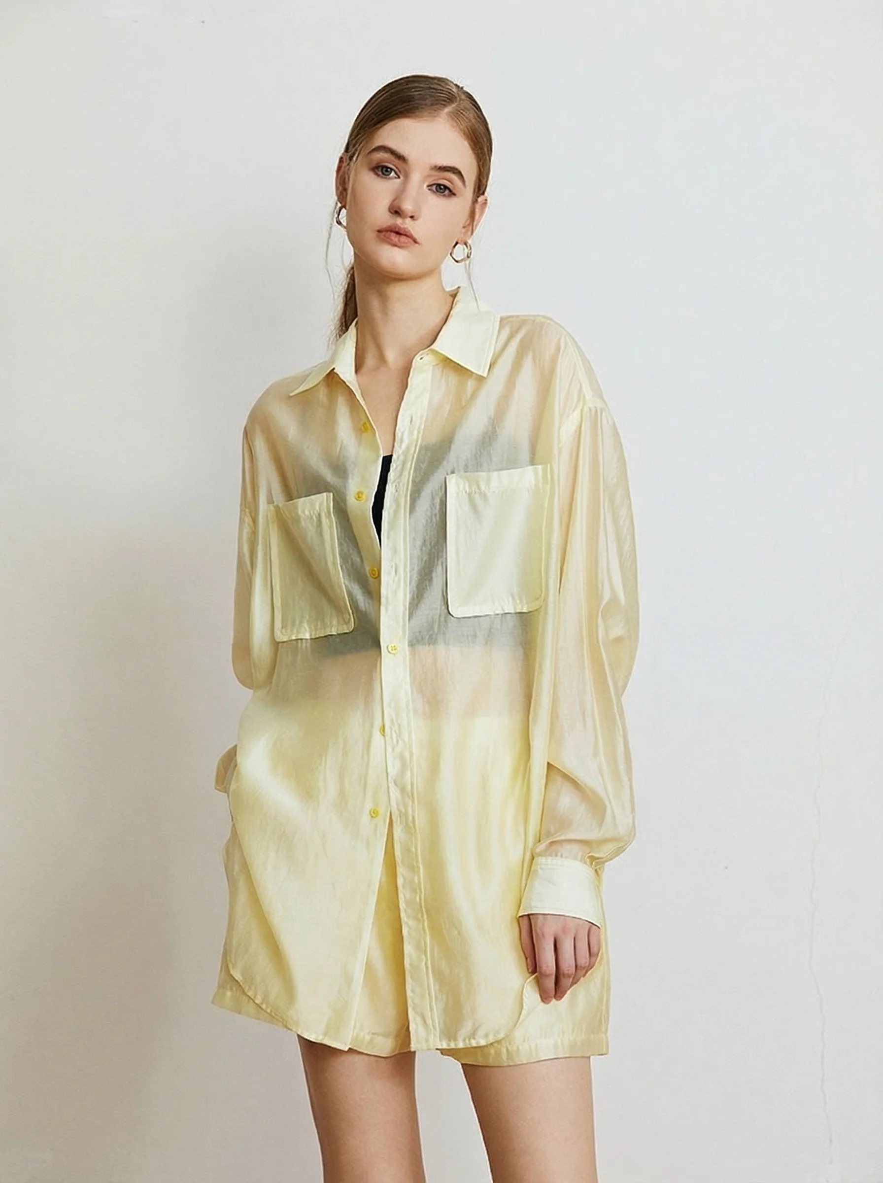 Lightweight Tencel Shirt & Shorts Set - Image 12