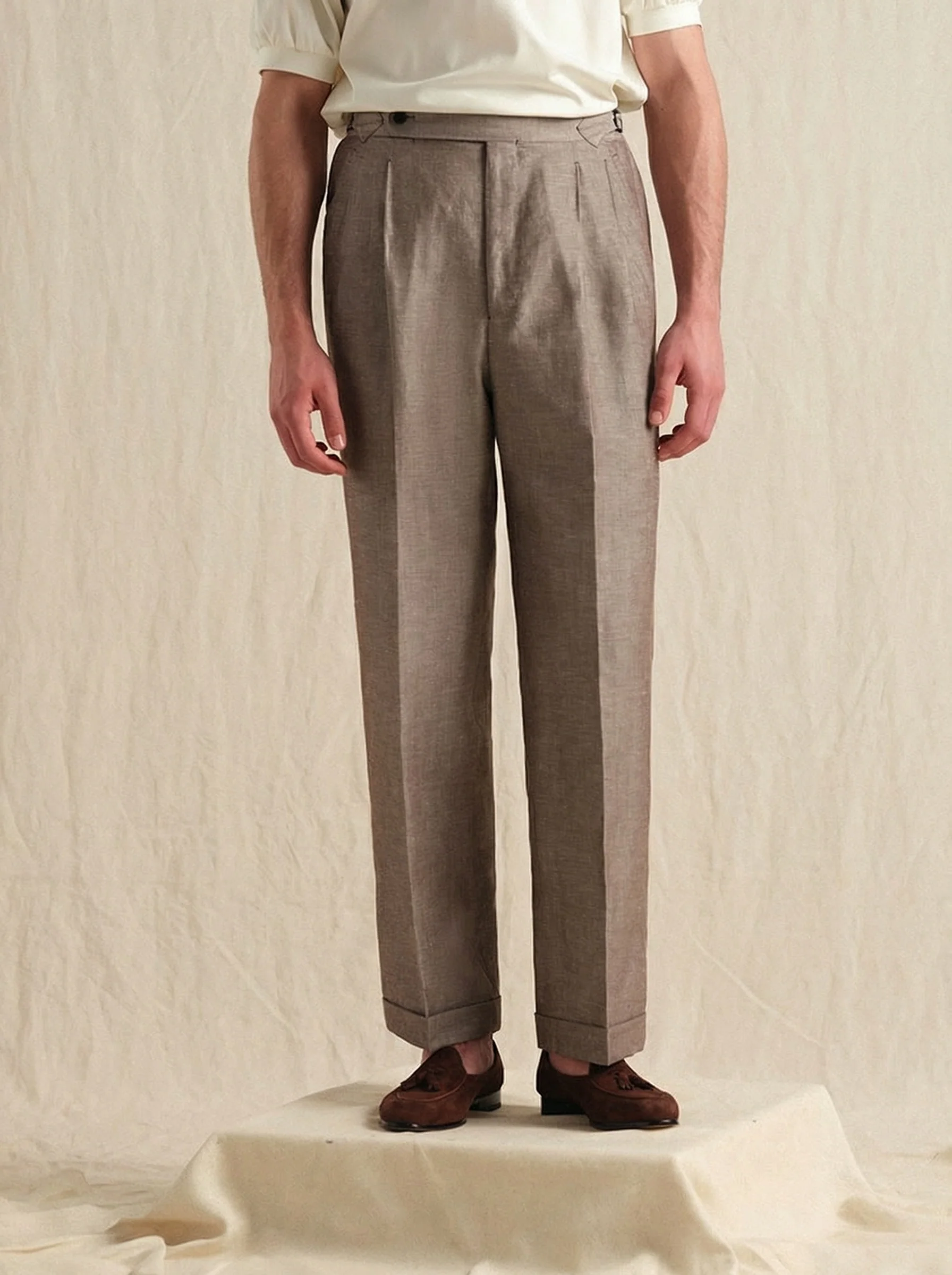 Lightweight Wool & Linen Trousers