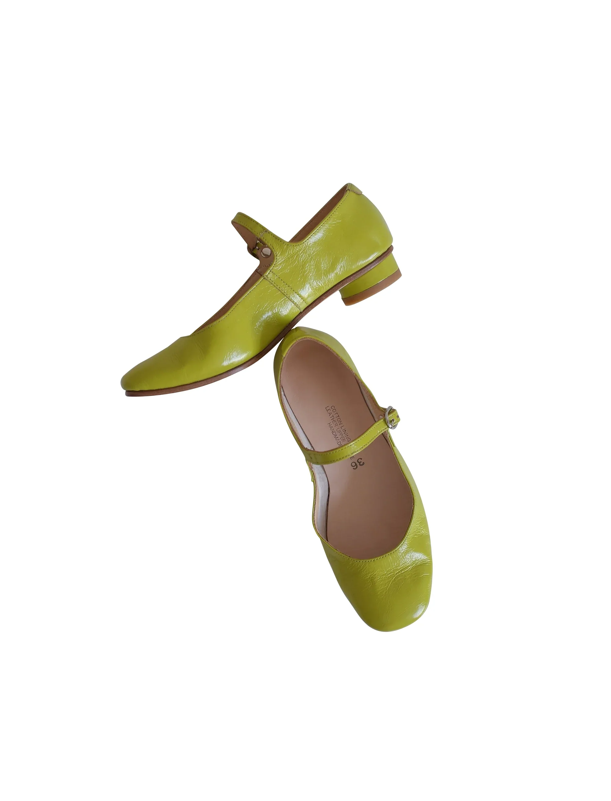 Lime Green Mary Jane Shoes - Image 4
