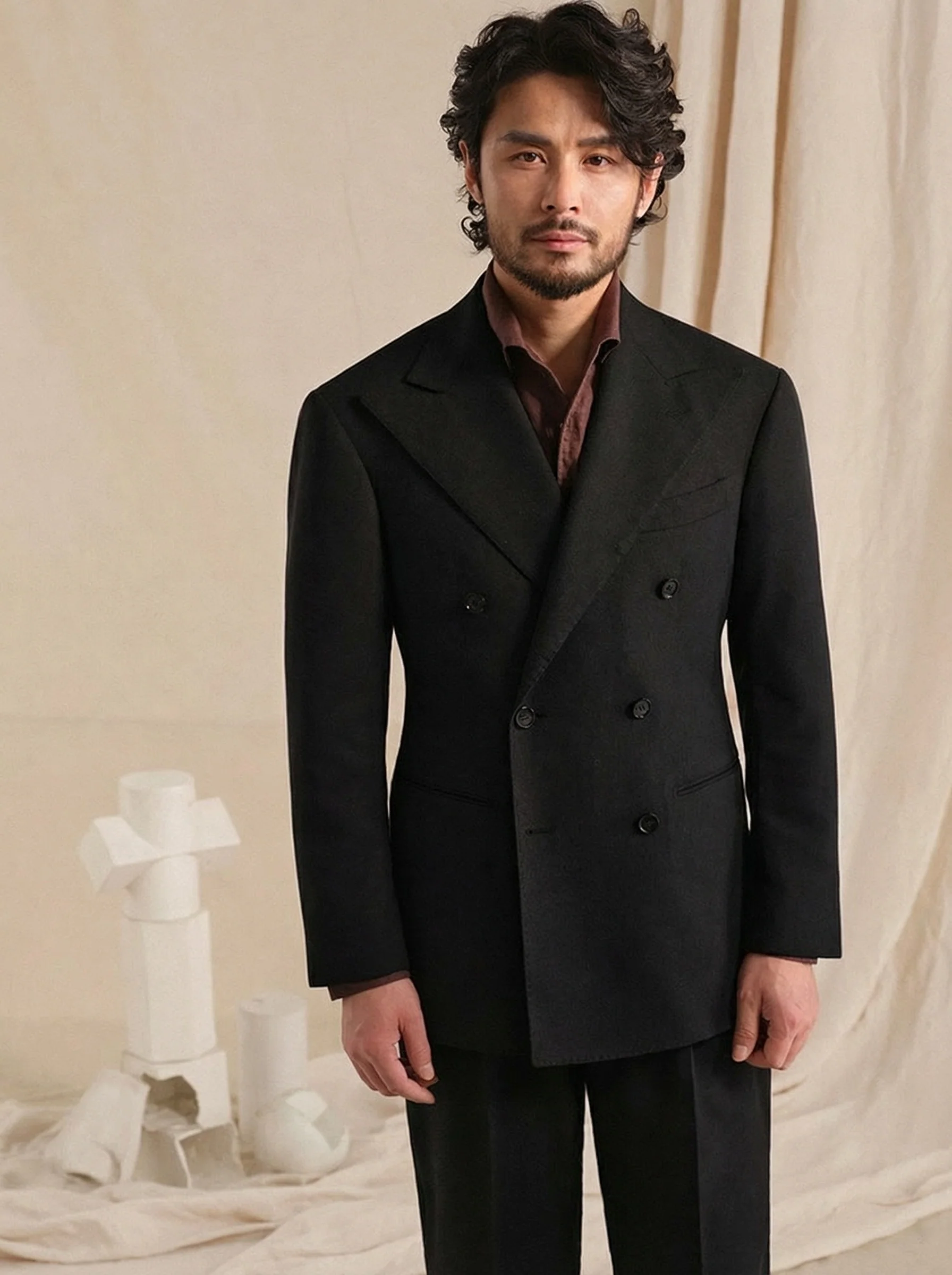 Linen-Blend Double-Breasted Suit - Image 12