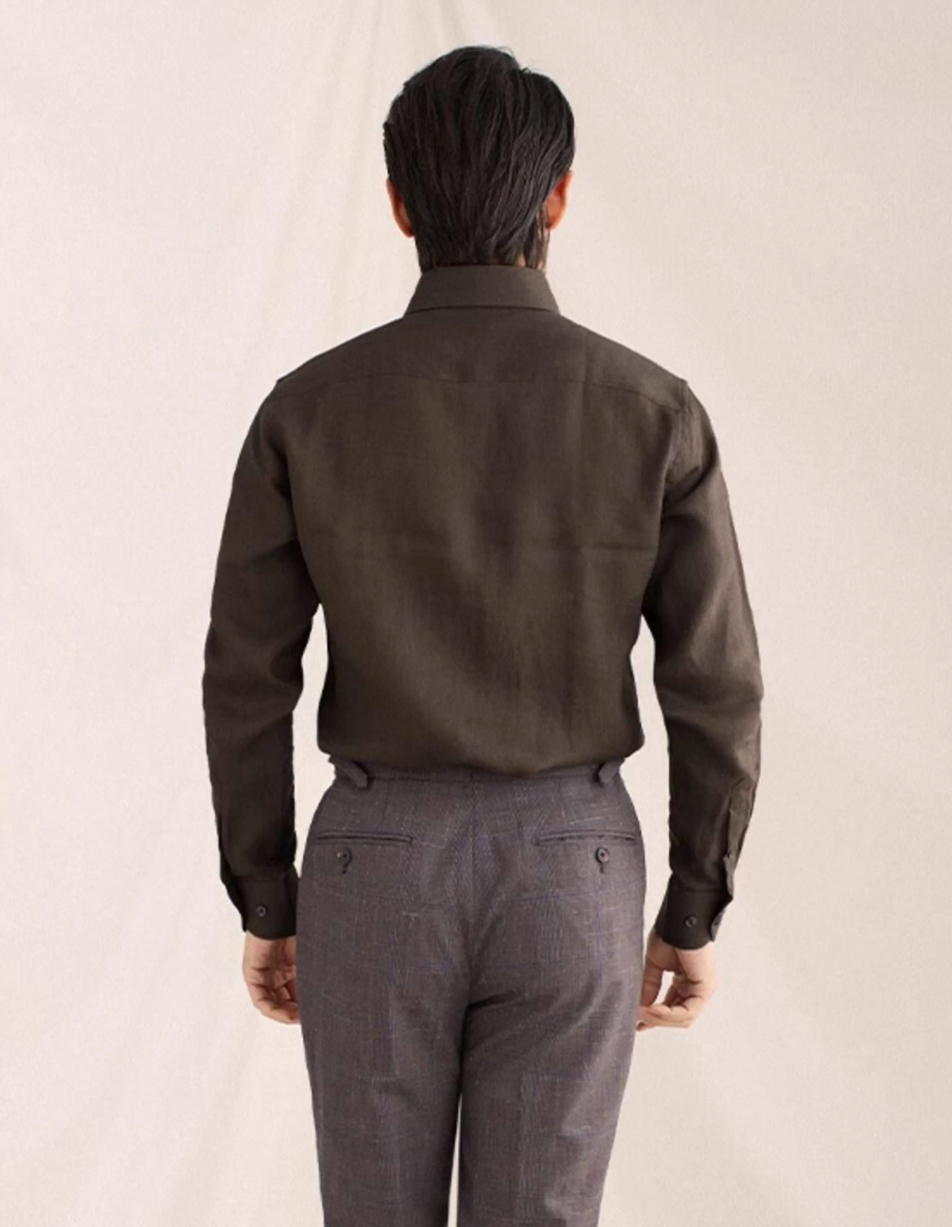 Linen Button-Down Shirt - Image 3