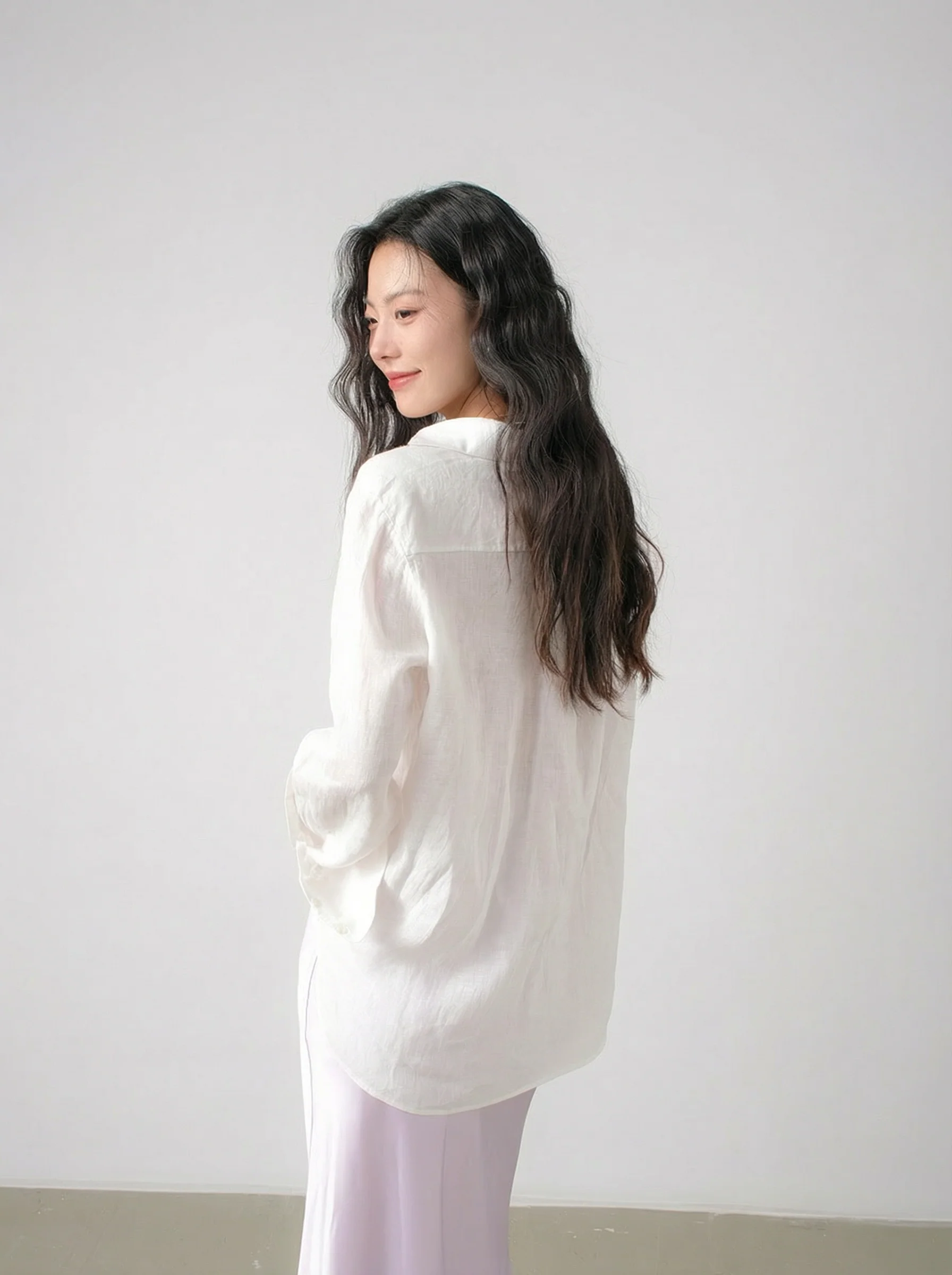 Linen Button-Up Shirt - Image 2