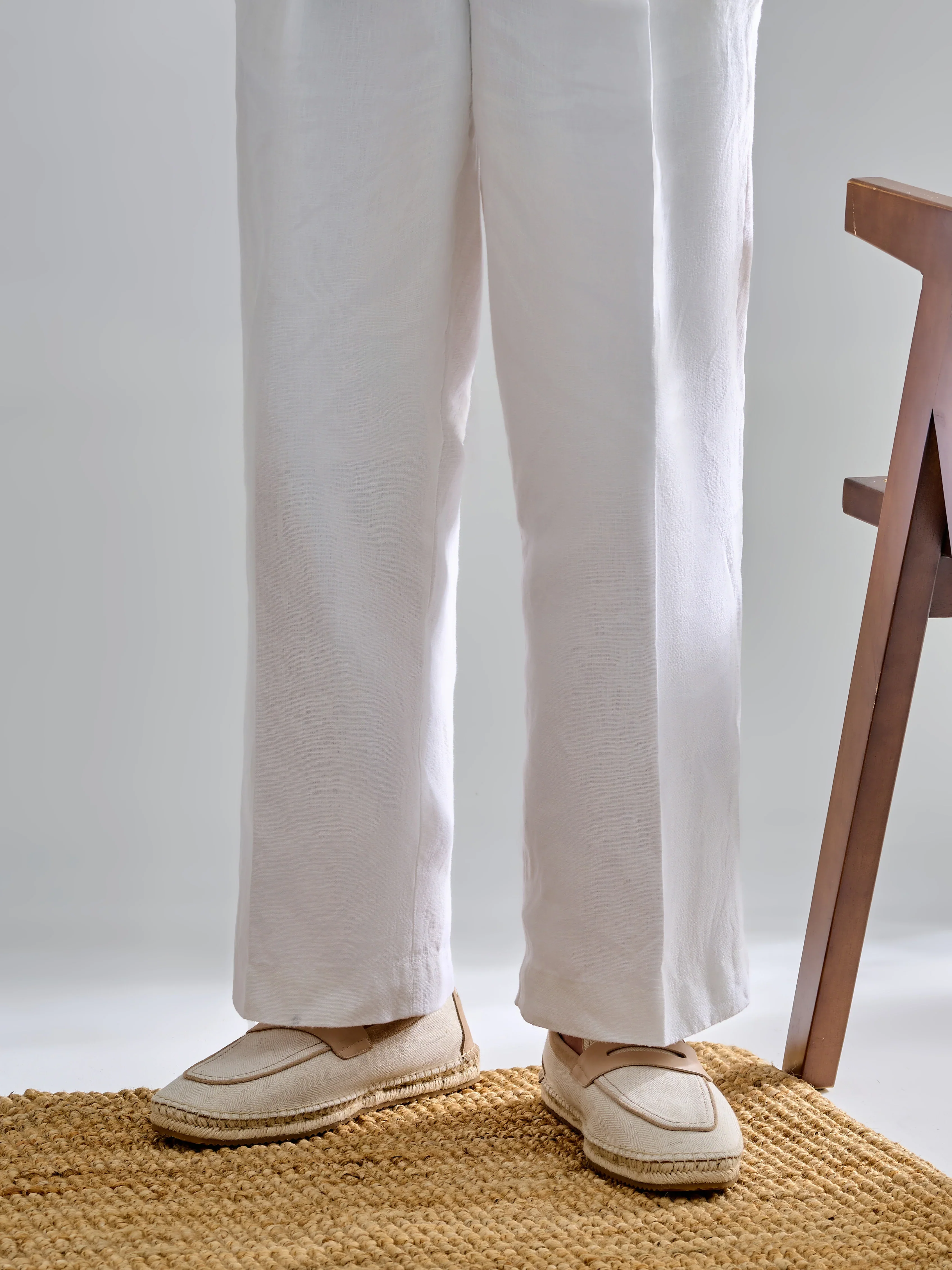 Linen Espadrille Loafers - Image 3