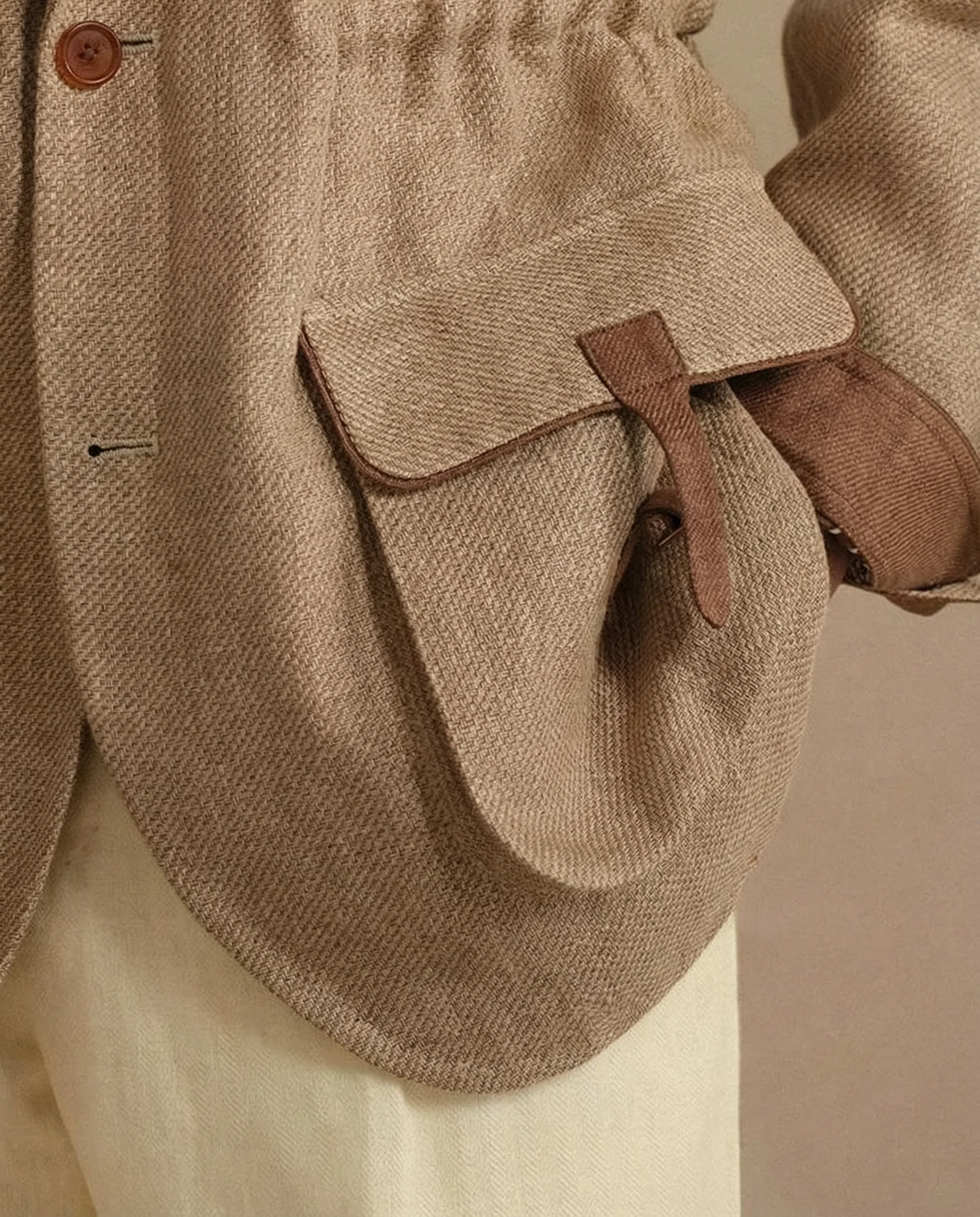 Linen Safari Jacket