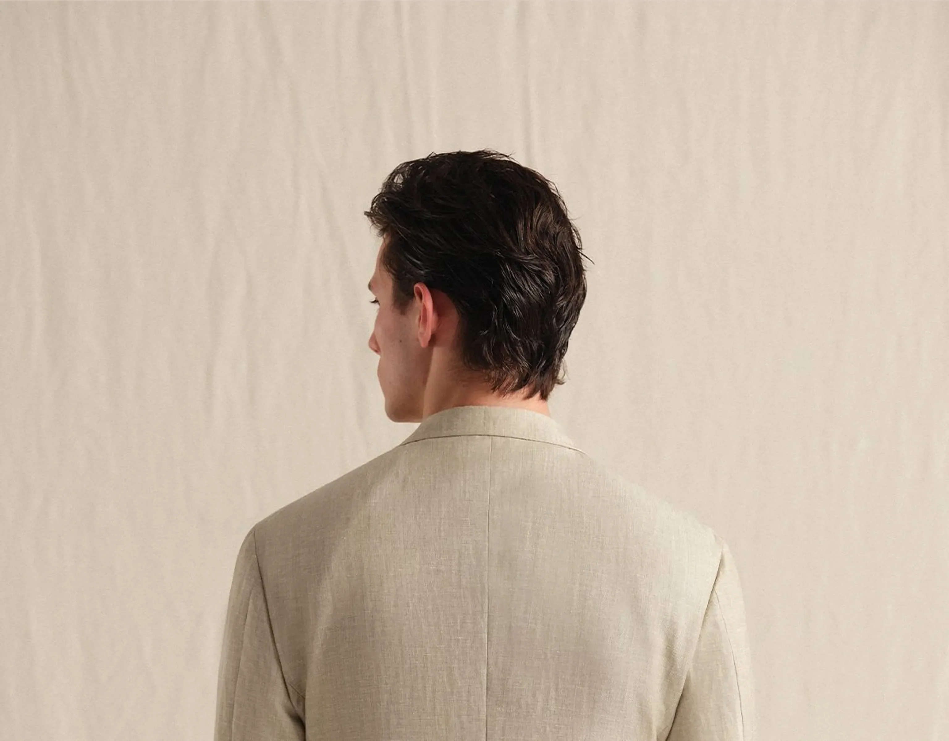Linen Wool Half-Lined Jacket - Image 10