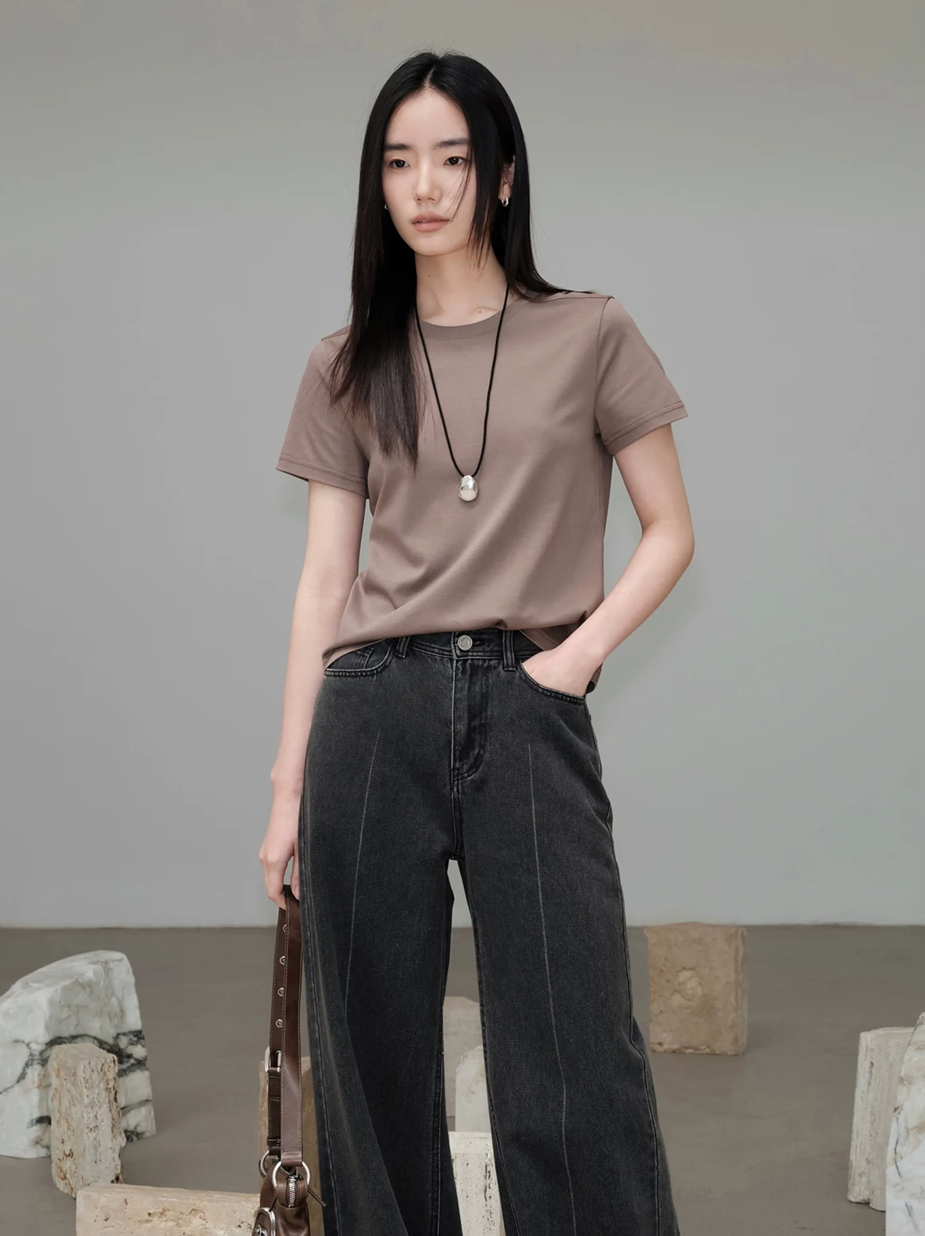 Liquid Silk Basic Tee - Image 3