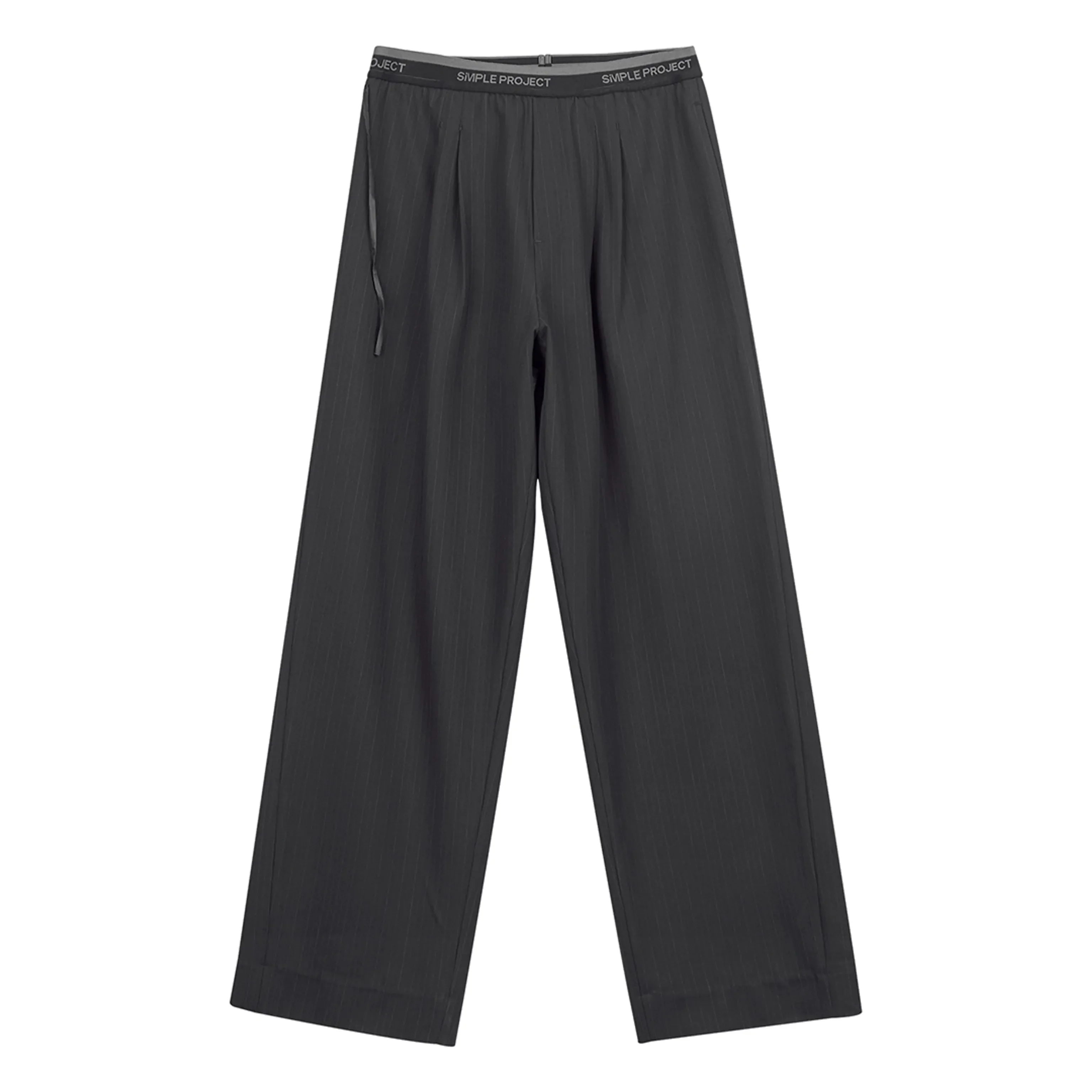 Logo Pinstripe Wide-Leg Trousers - Image 5