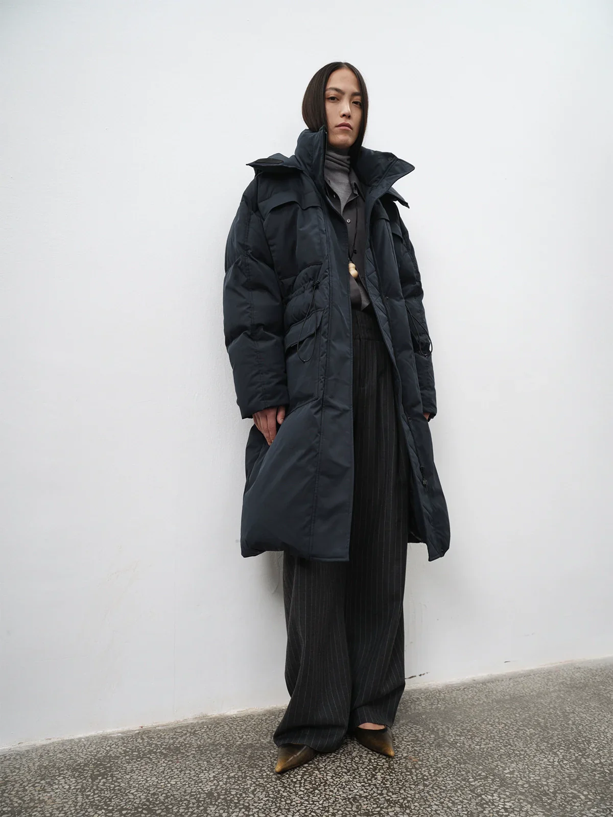 Long Hooded Down Parka - Image 4