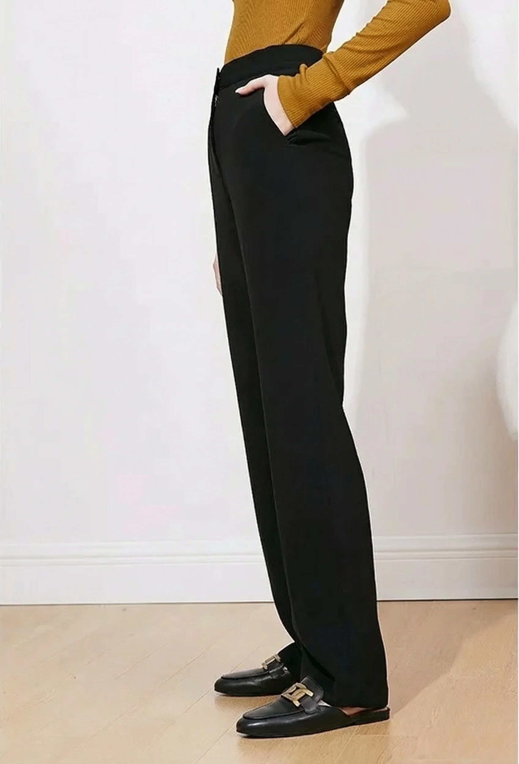 Long Leg Straight Trousers - Image 6