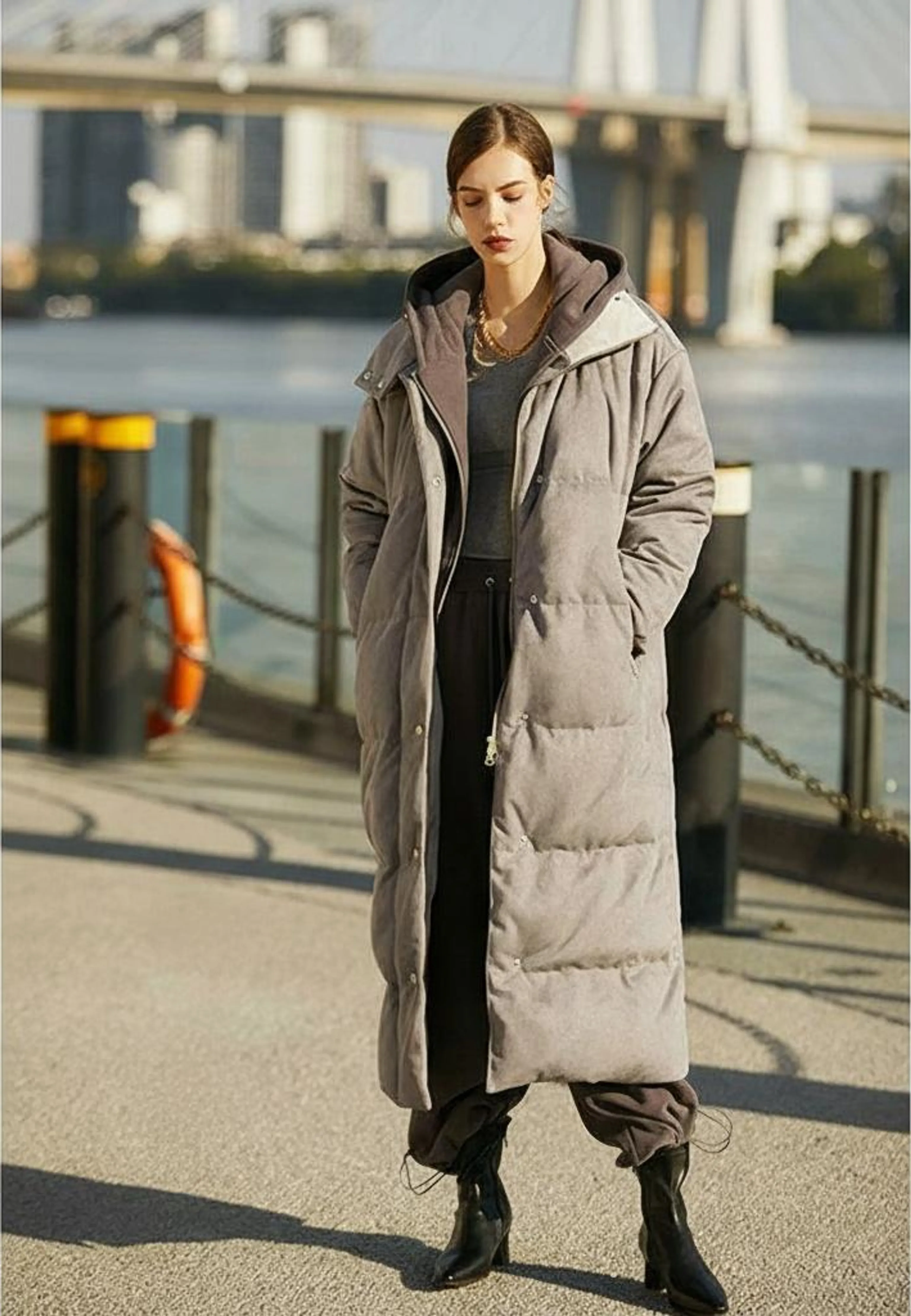 Long Padded Coat - Image 5