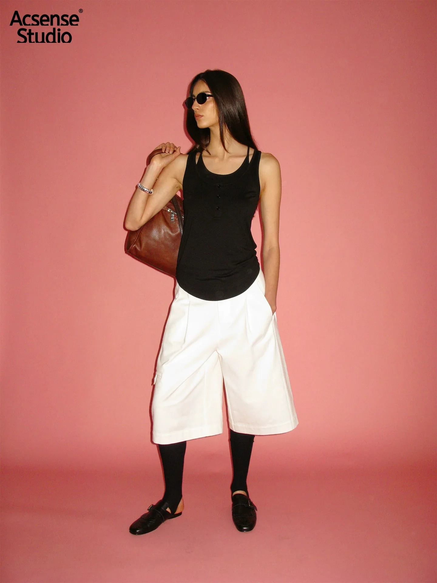 Long-Staple Cotton A-Line Bermuda Shorts - Image 2