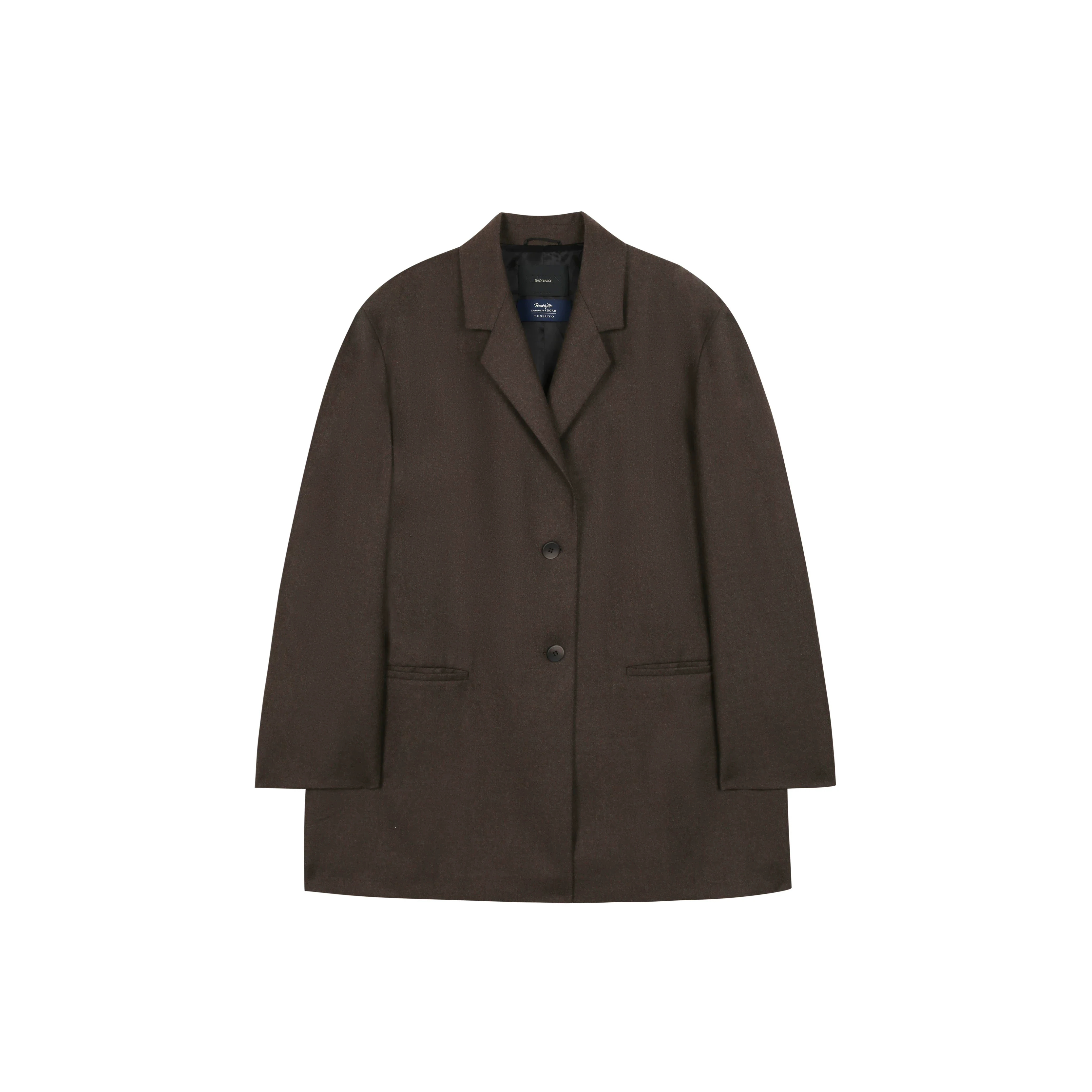 Long Wool Blazer Coat - Image 4