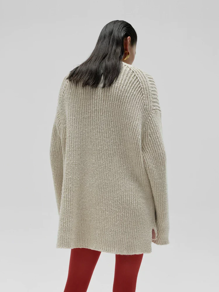 Longline Rib Cardigan - Image 3
