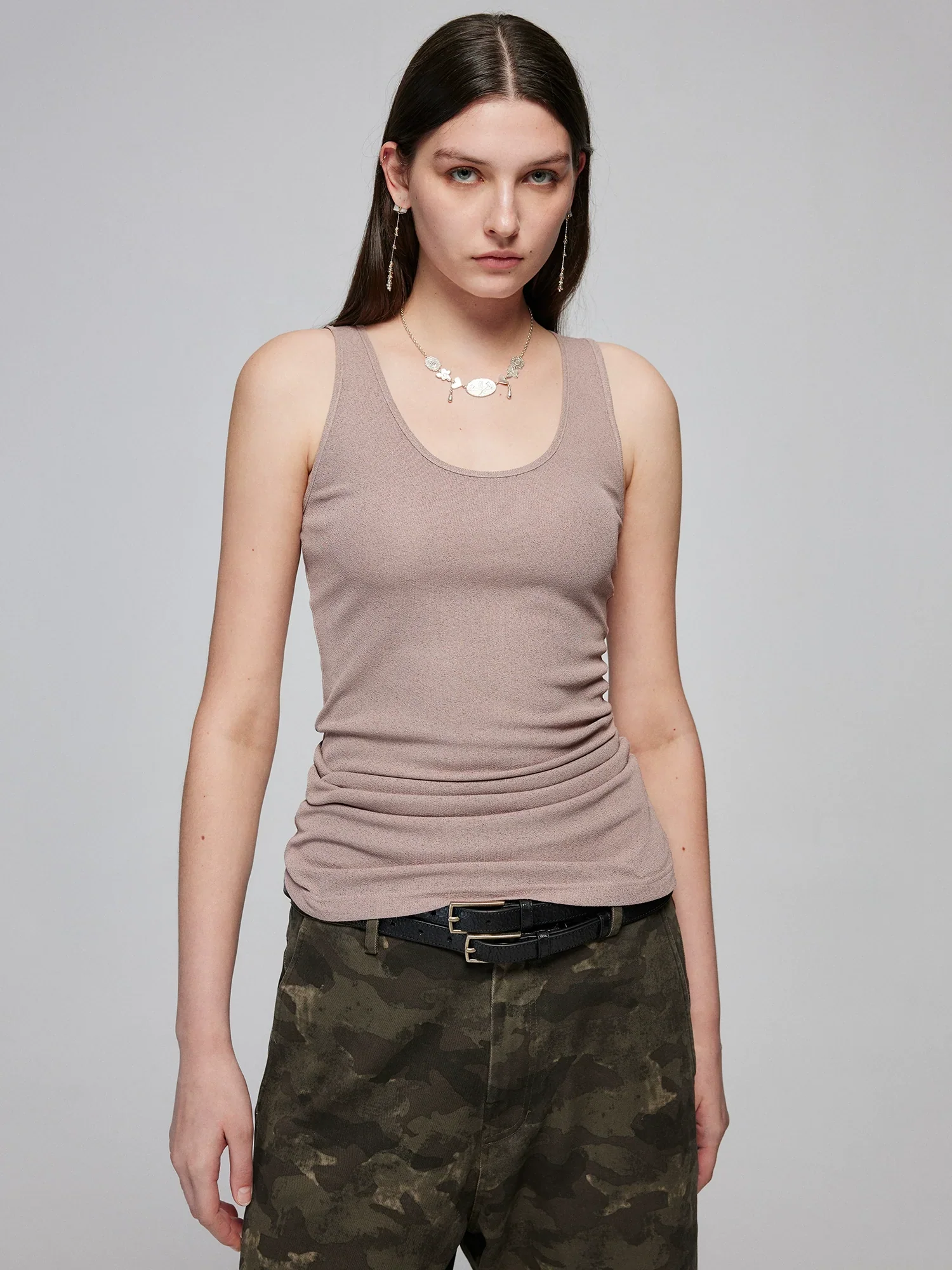 Longline Scoop-Neck Tank
