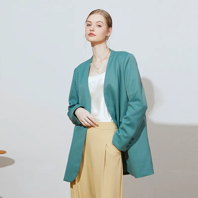 Longline Wool Blazer - Image 3