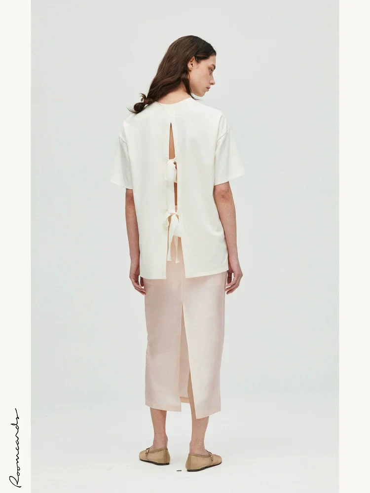 Loose Back-Tie T-Shirt - Image 4