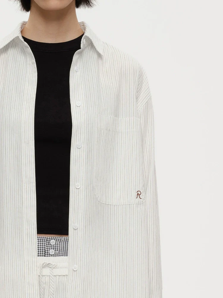 Loose Fit Striped Shirt & Shorts Set - Image 5