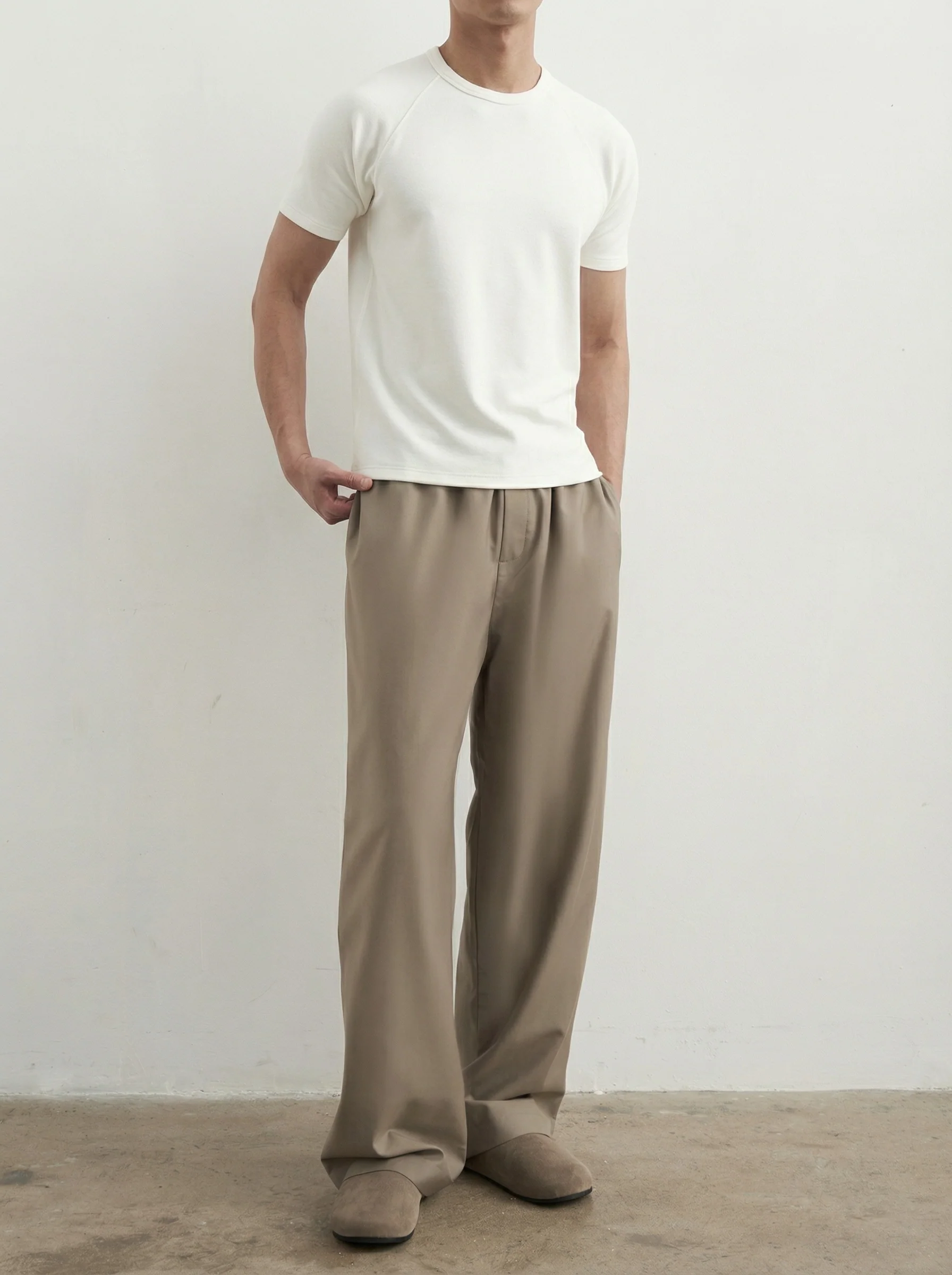Loose Straight Drawstring Trousers - Image 4