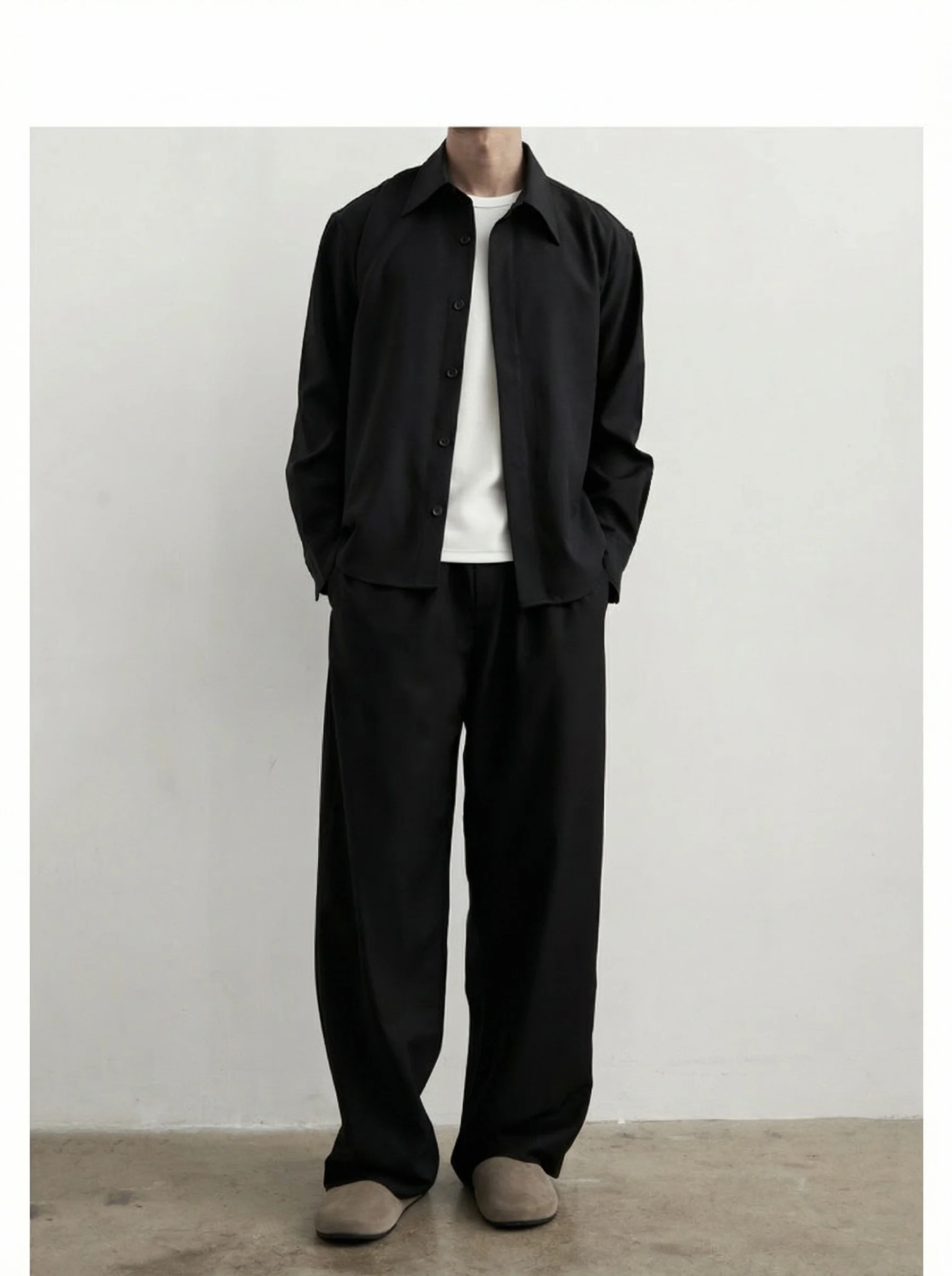 Loose Straight Drawstring Trousers - Image 6