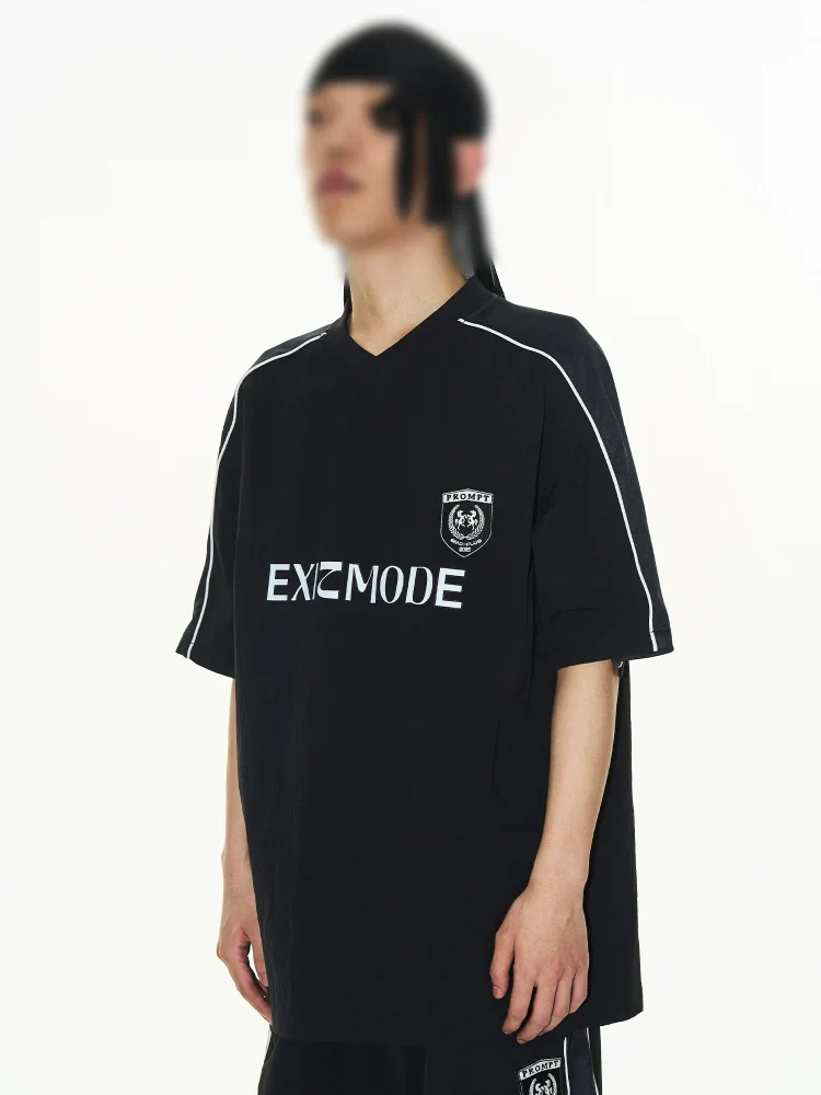 Loose V-Neck Jersey Tee - Image 2