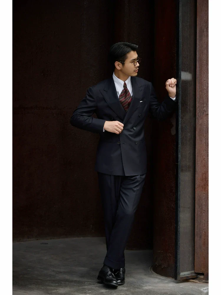 Louvre Phantom Blue High-Waist Trousers - Image 4