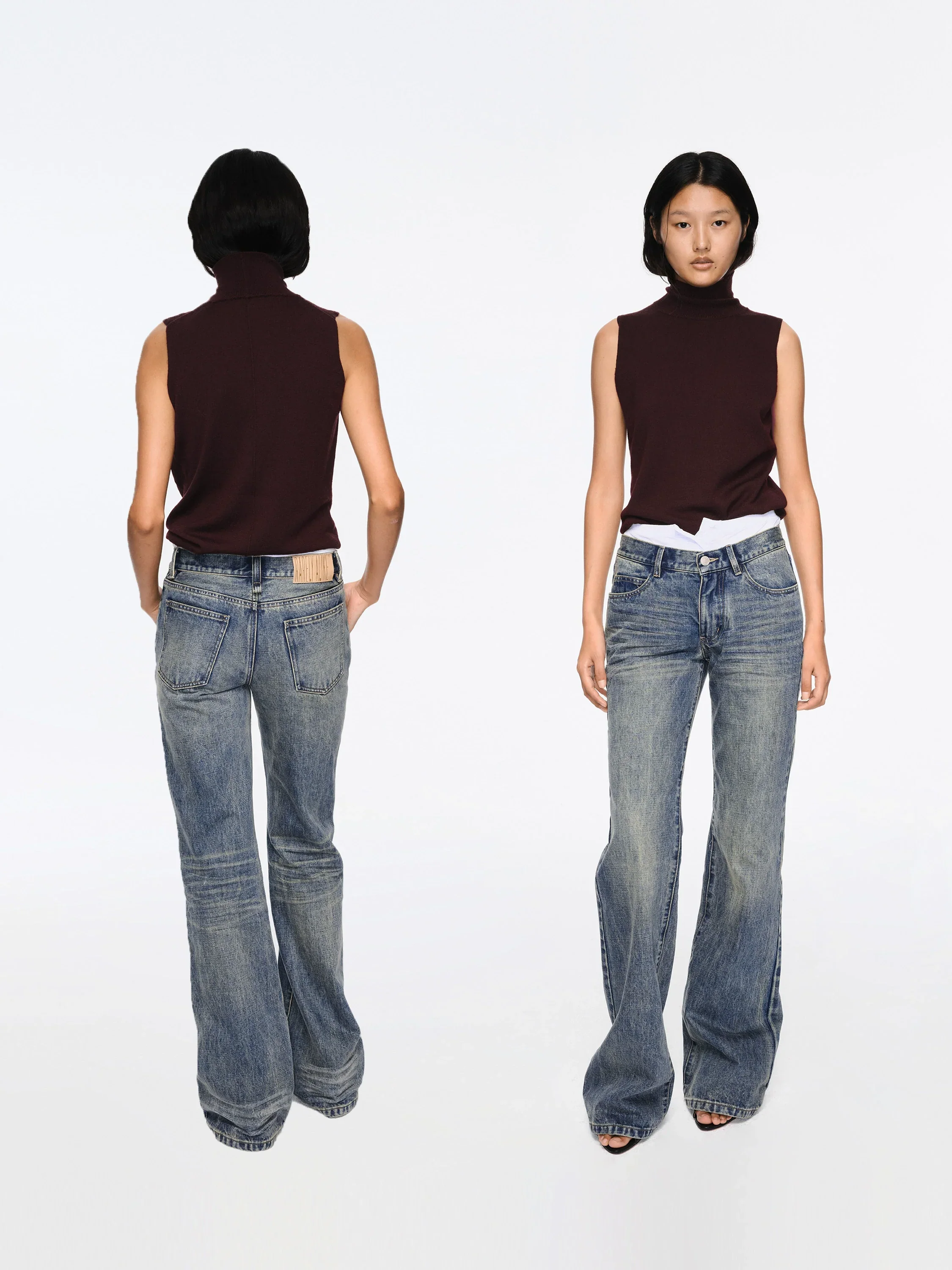 Low-Rise Bootcut Jeans - Image 2