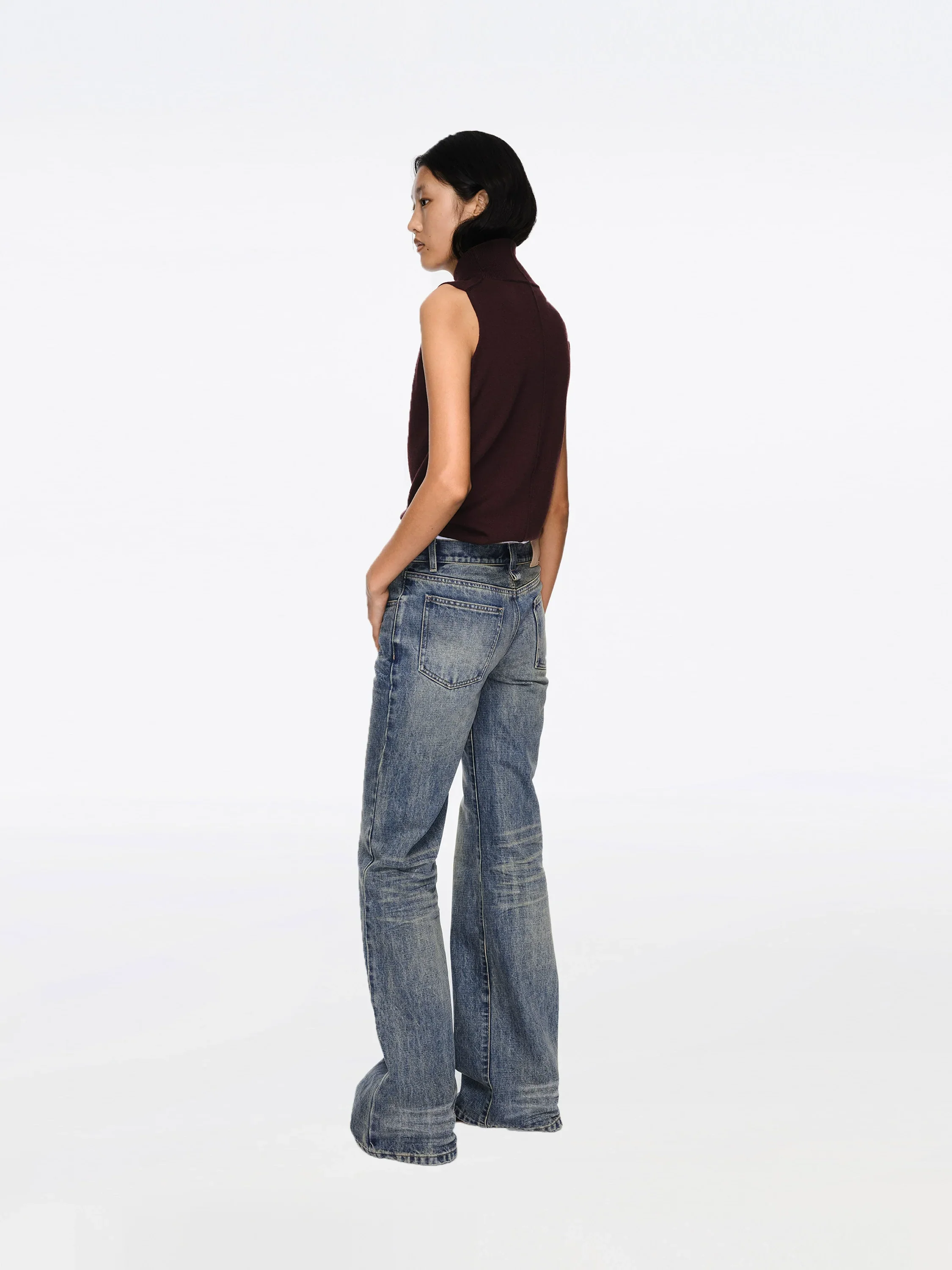 Low-Rise Bootcut Jeans - Image 5
