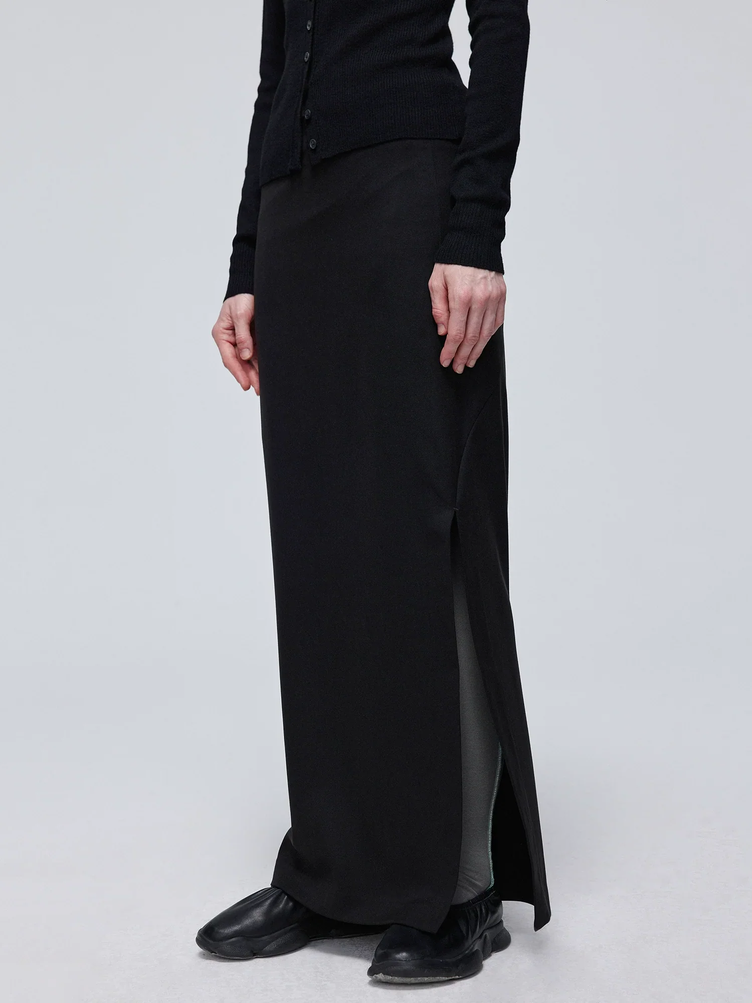 Low-Rise Side-Slit Column Skirt - Image 3