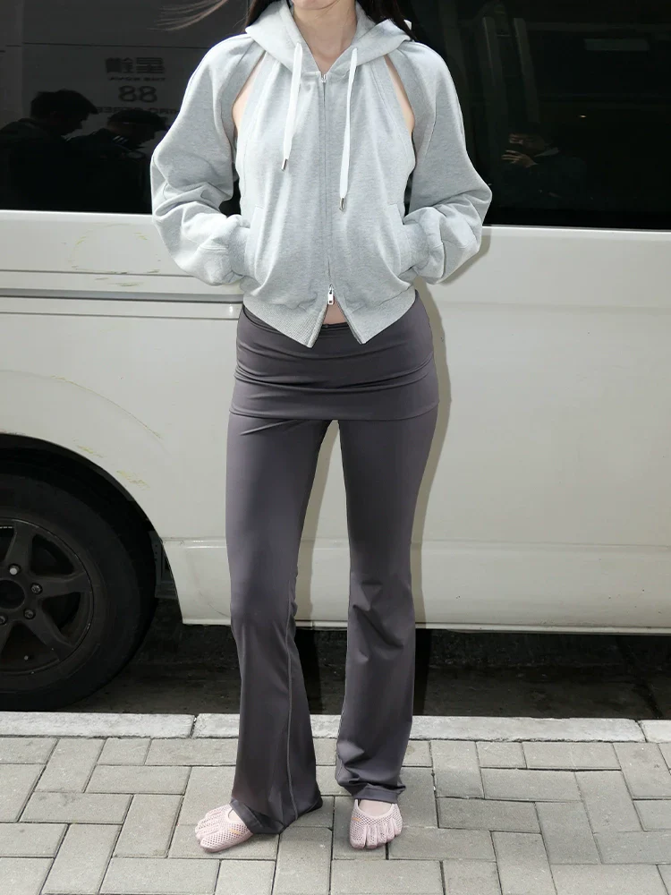 Low-Rise Skirted Flare Yoga Pants - Image 5
