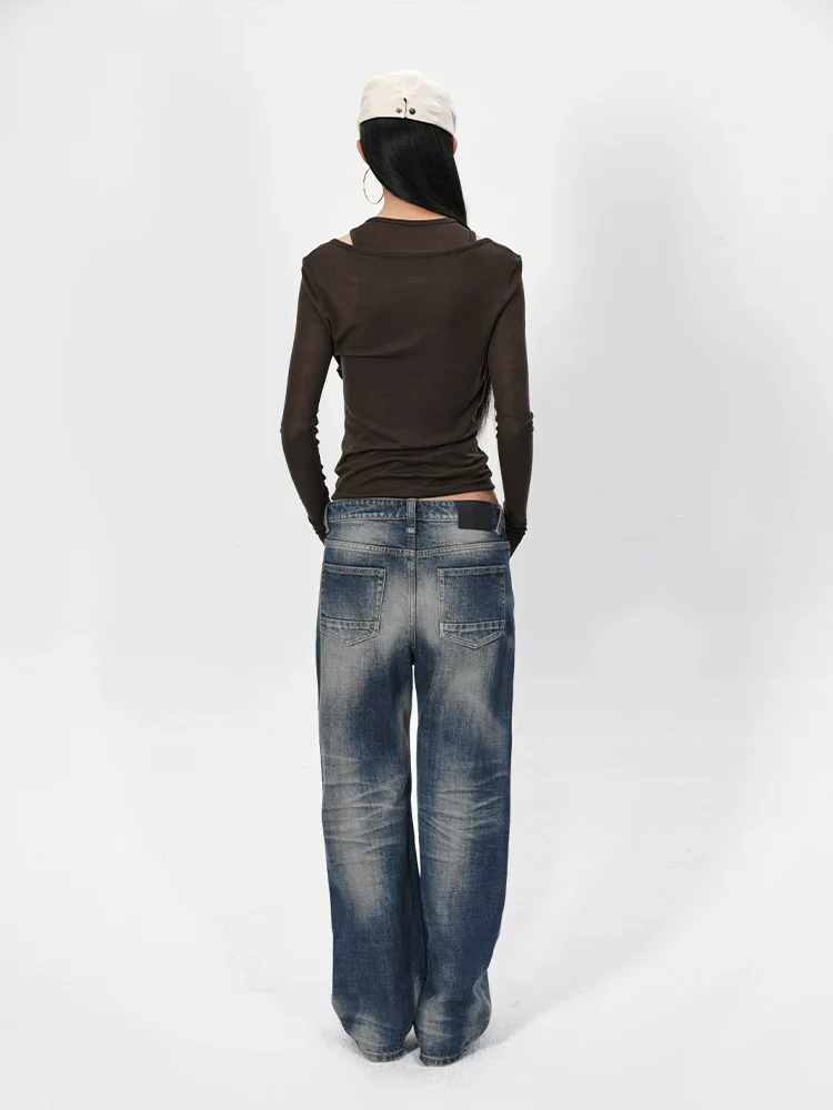 Low-Rise Straight Jeans - Image 4