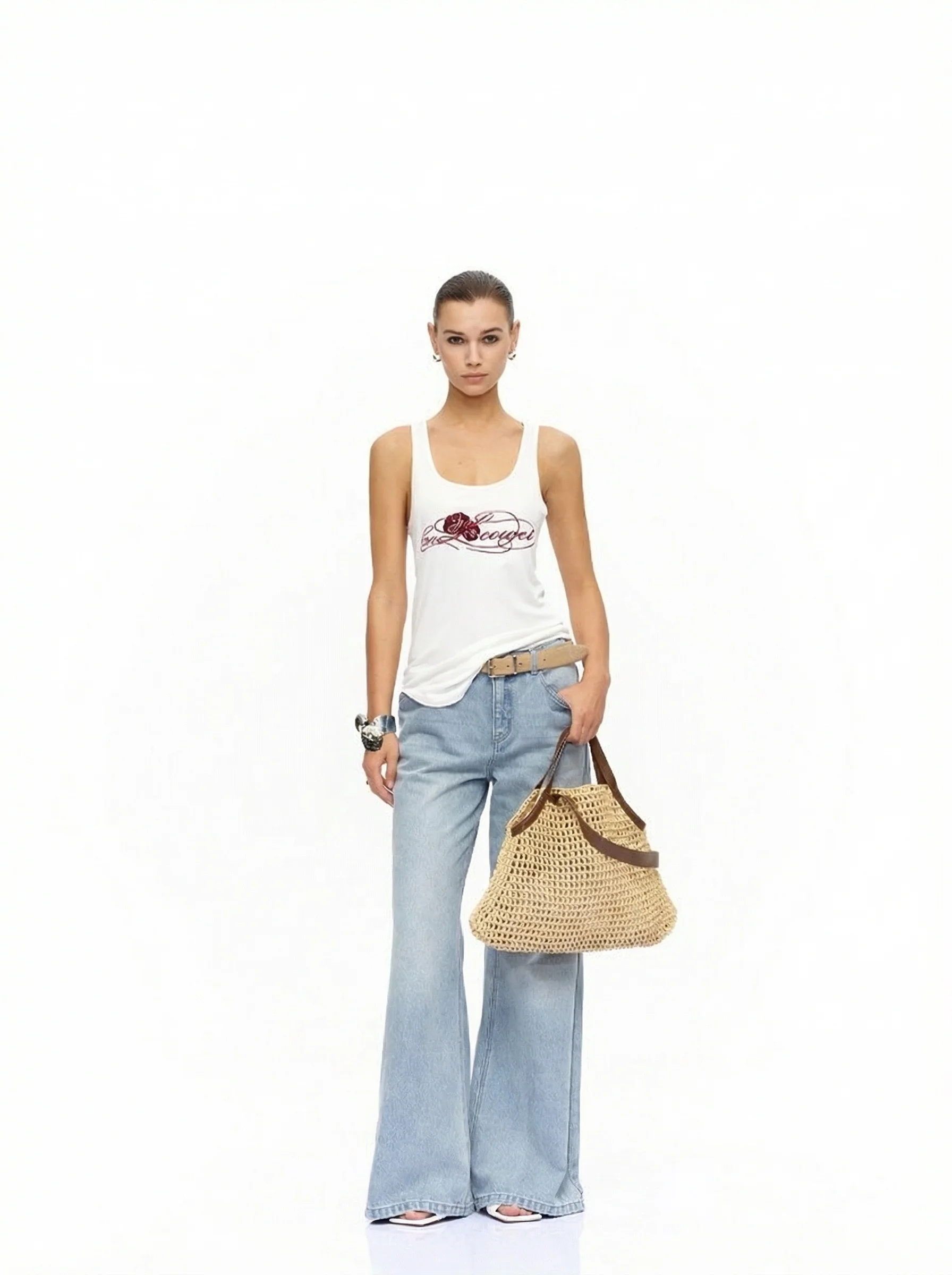 Low-Rise Wide-Leg Jeans - Image 6