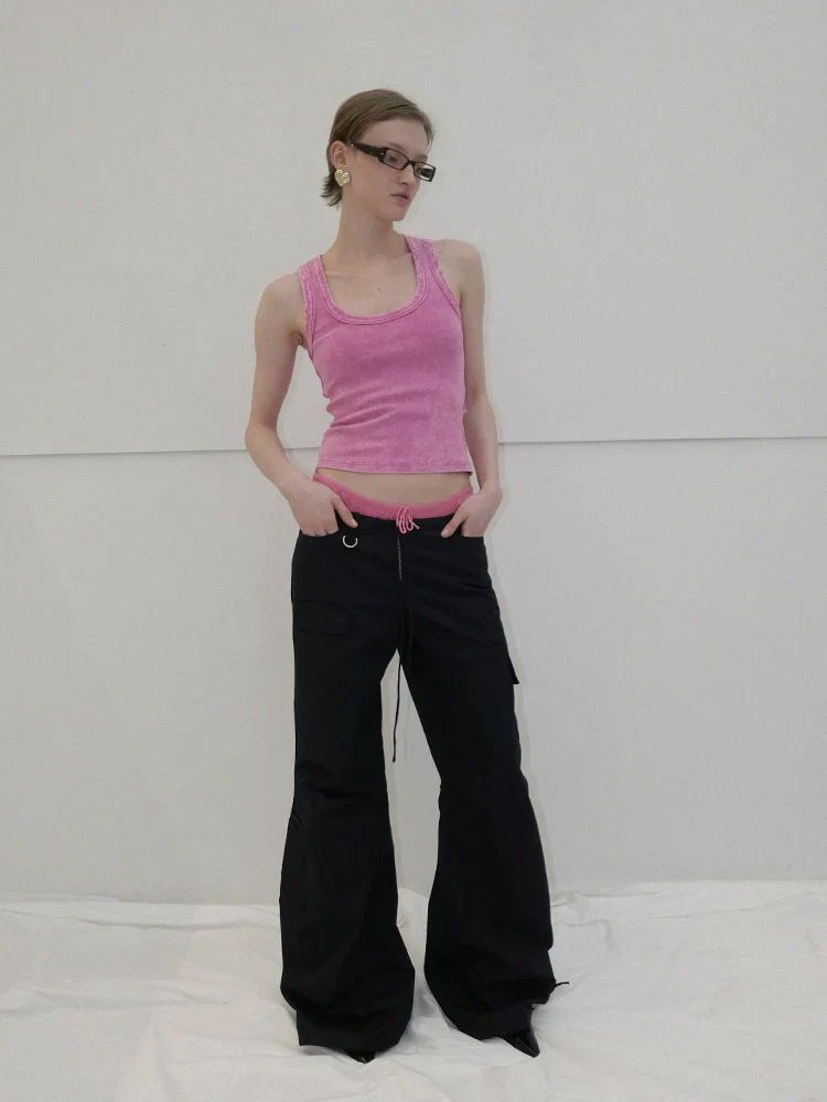 Low-Rise Wide-Leg Parachute Pants - Image 2
